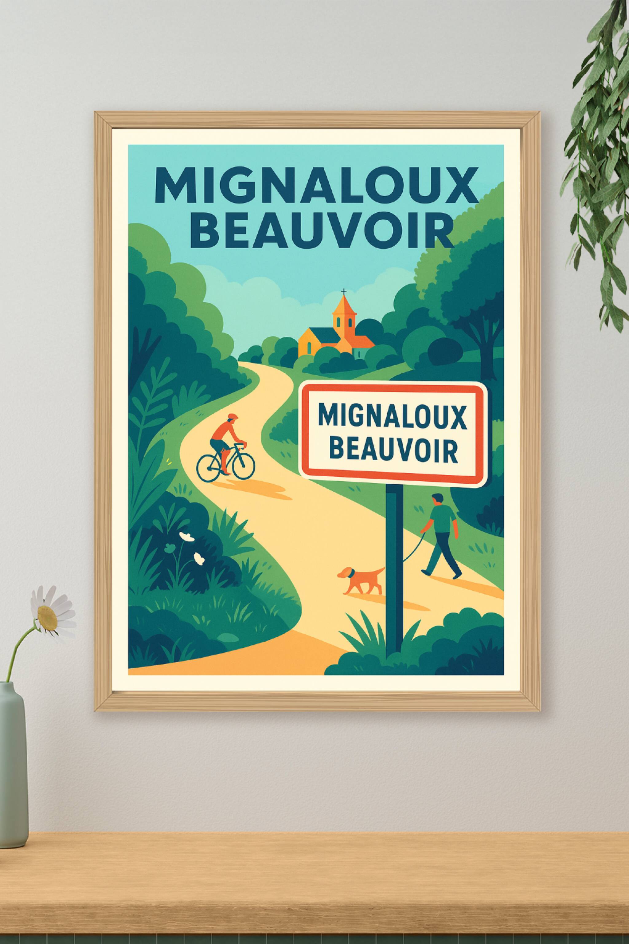 Affiche de Mignaloux-Beauvoir - L'art de la balade bucolique