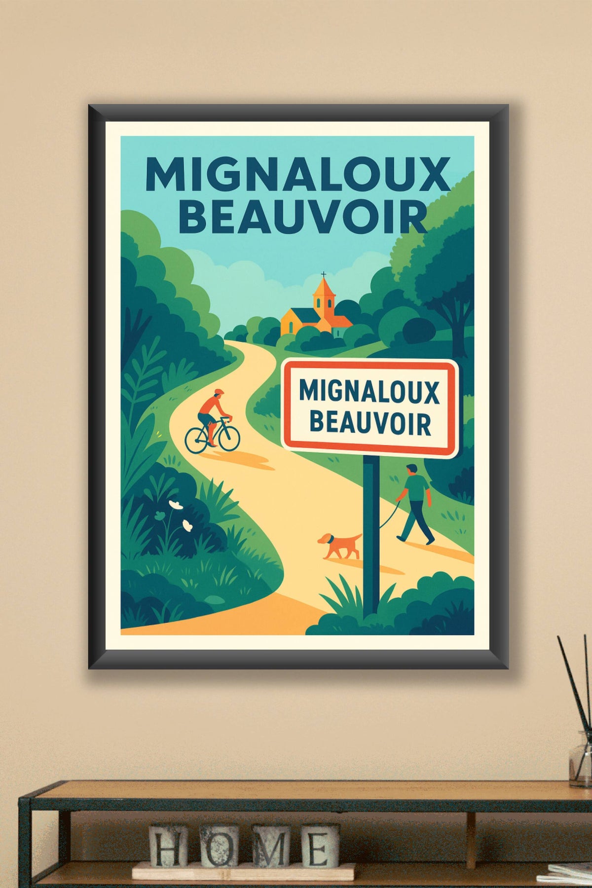 Affiche de Mignaloux-Beauvoir - L'art de la balade bucolique