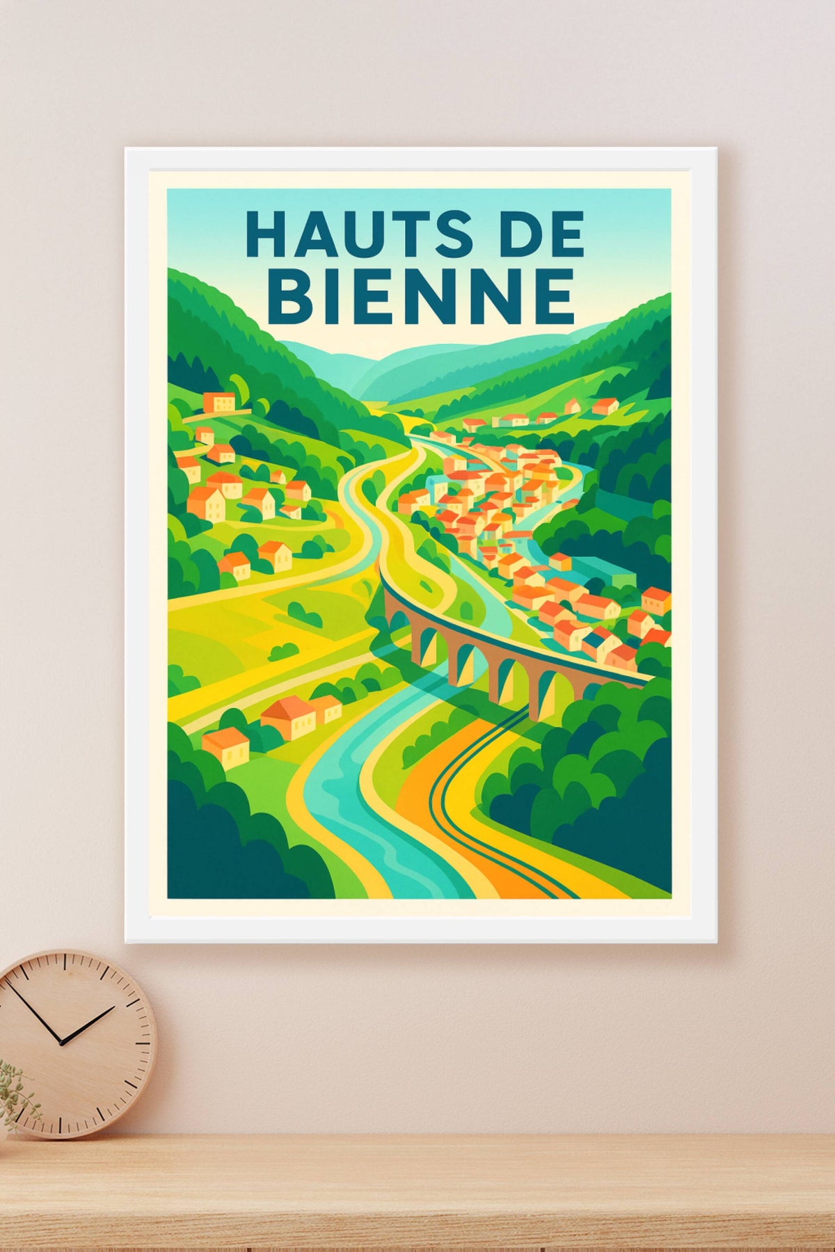 Affiche de Hauts de Bienne - Charme naturel et paysages apaisants