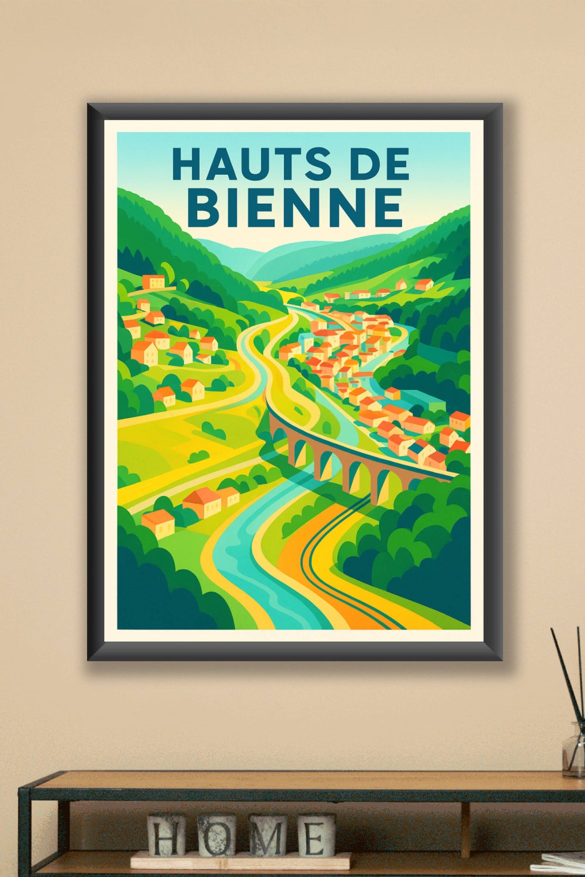 Affiche de Hauts de Bienne - Charme naturel et paysages apaisants