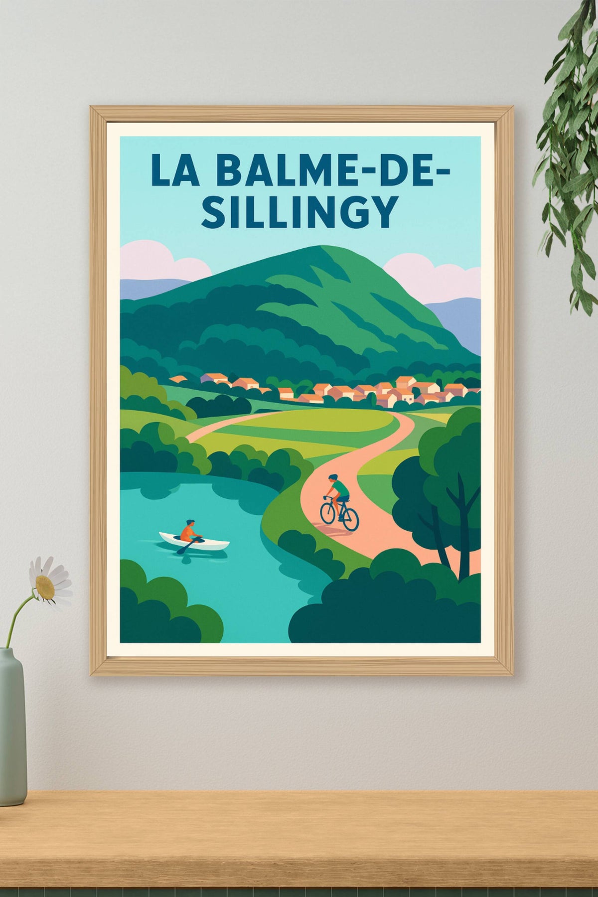 Affiche de La Balme-de-Sillingy - Harmonie naturelle à vélo et en barque
