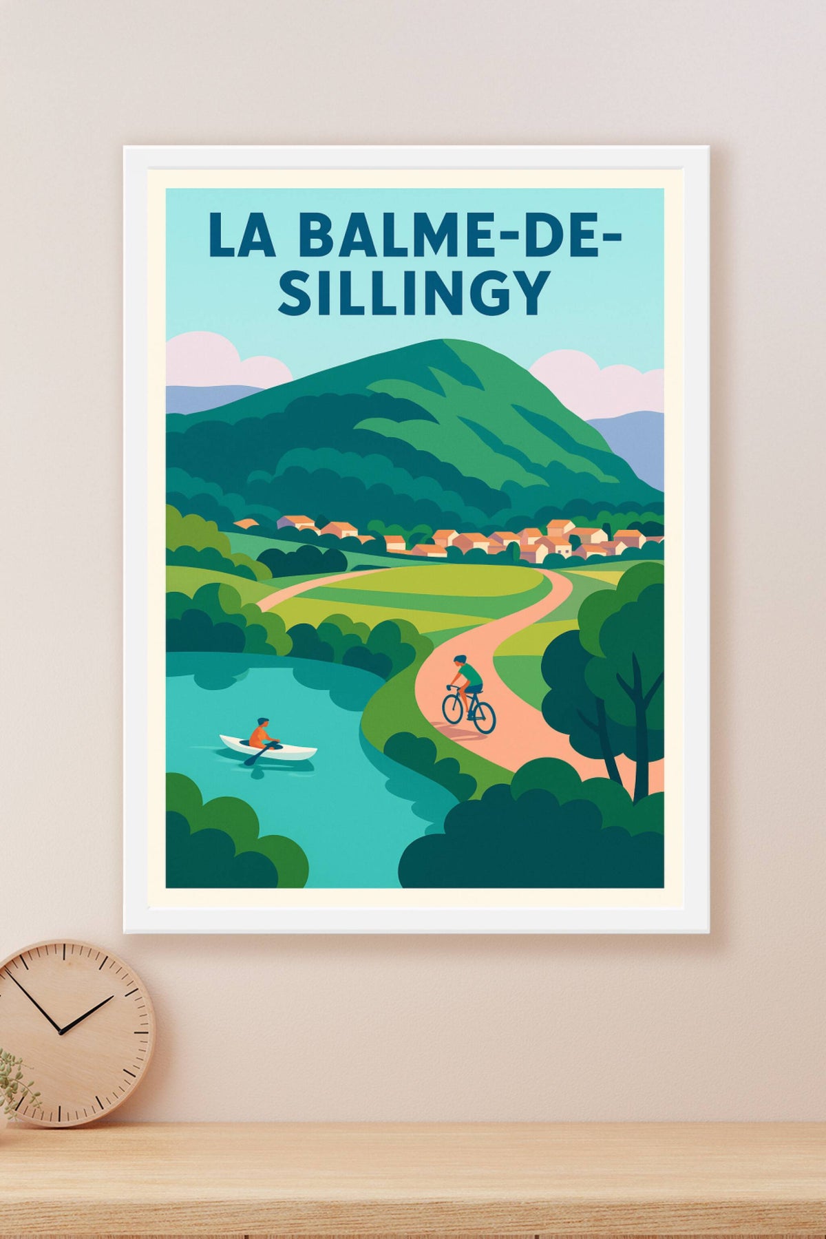 Affiche de La Balme-de-Sillingy - Harmonie naturelle à vélo et en barque