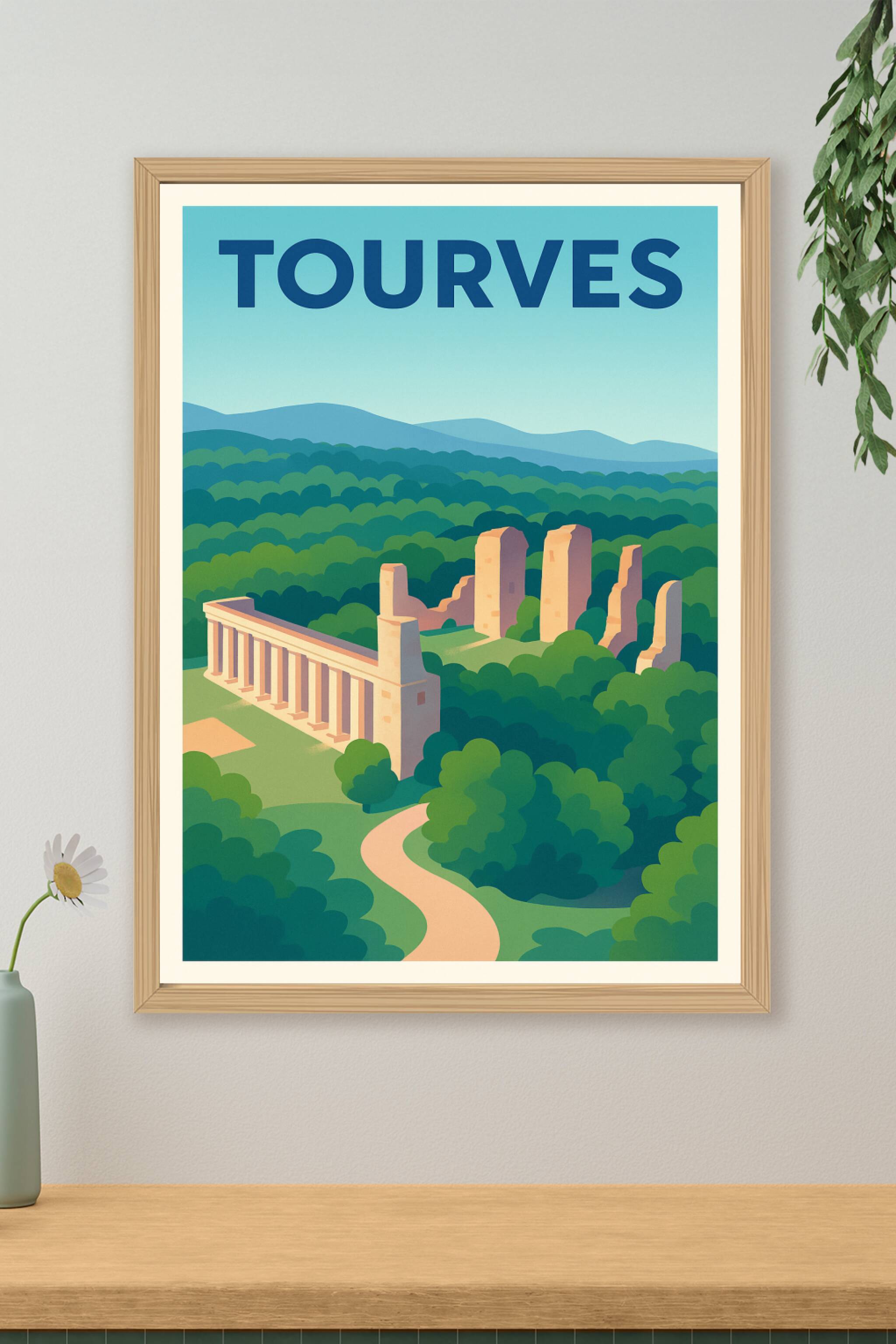 Affiche de Tourves - Trésor historique et nature préservée