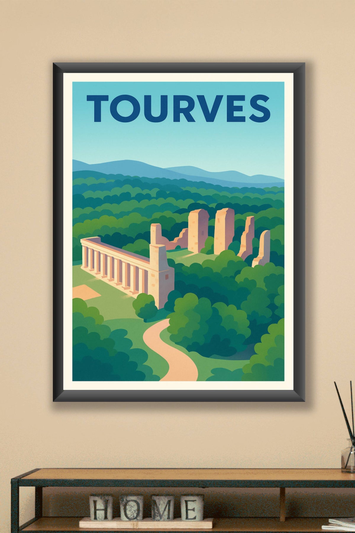 Affiche de Tourves - Trésor historique et nature préservée