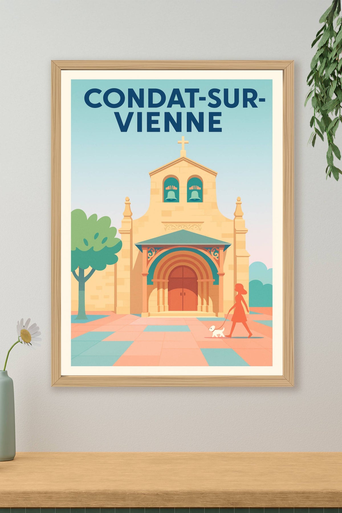 Affiche de Condat-sur-Vienne - Charme intemporel et douceur de vivre