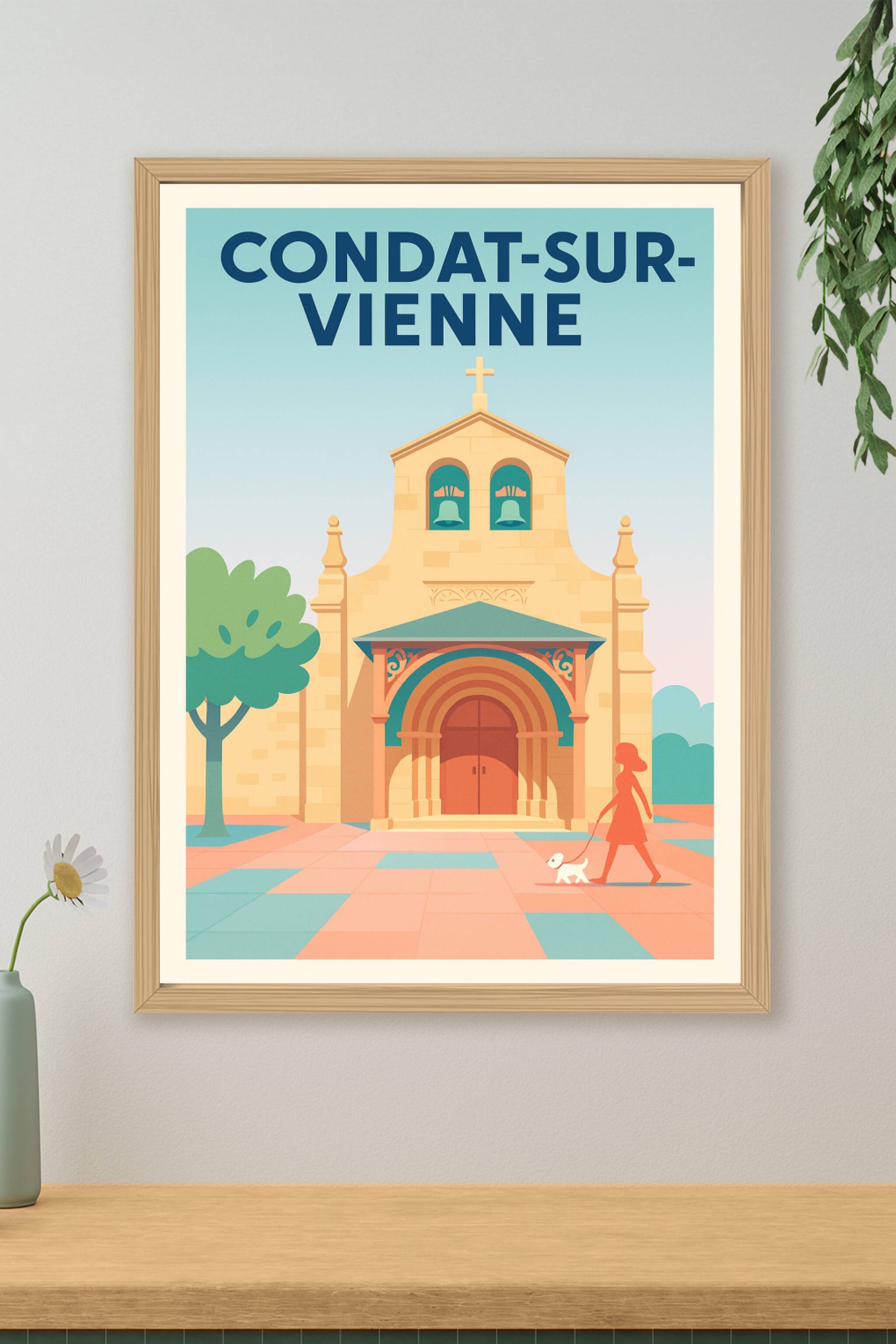 Affiche de Condat-sur-Vienne - Charme intemporel et douceur de vivre