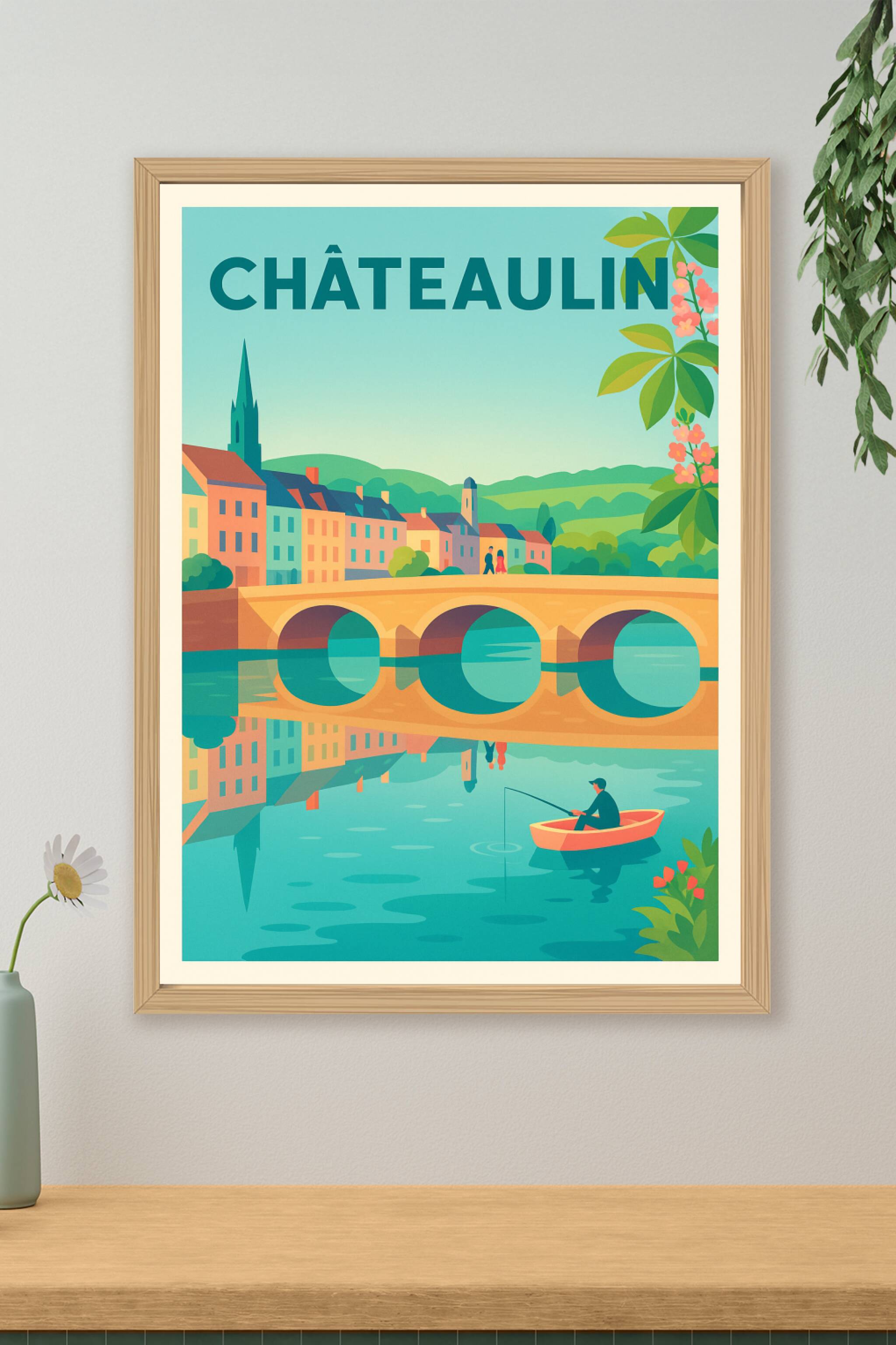 Affiche de Châteaulin - Tranquillité au fil de l'eau