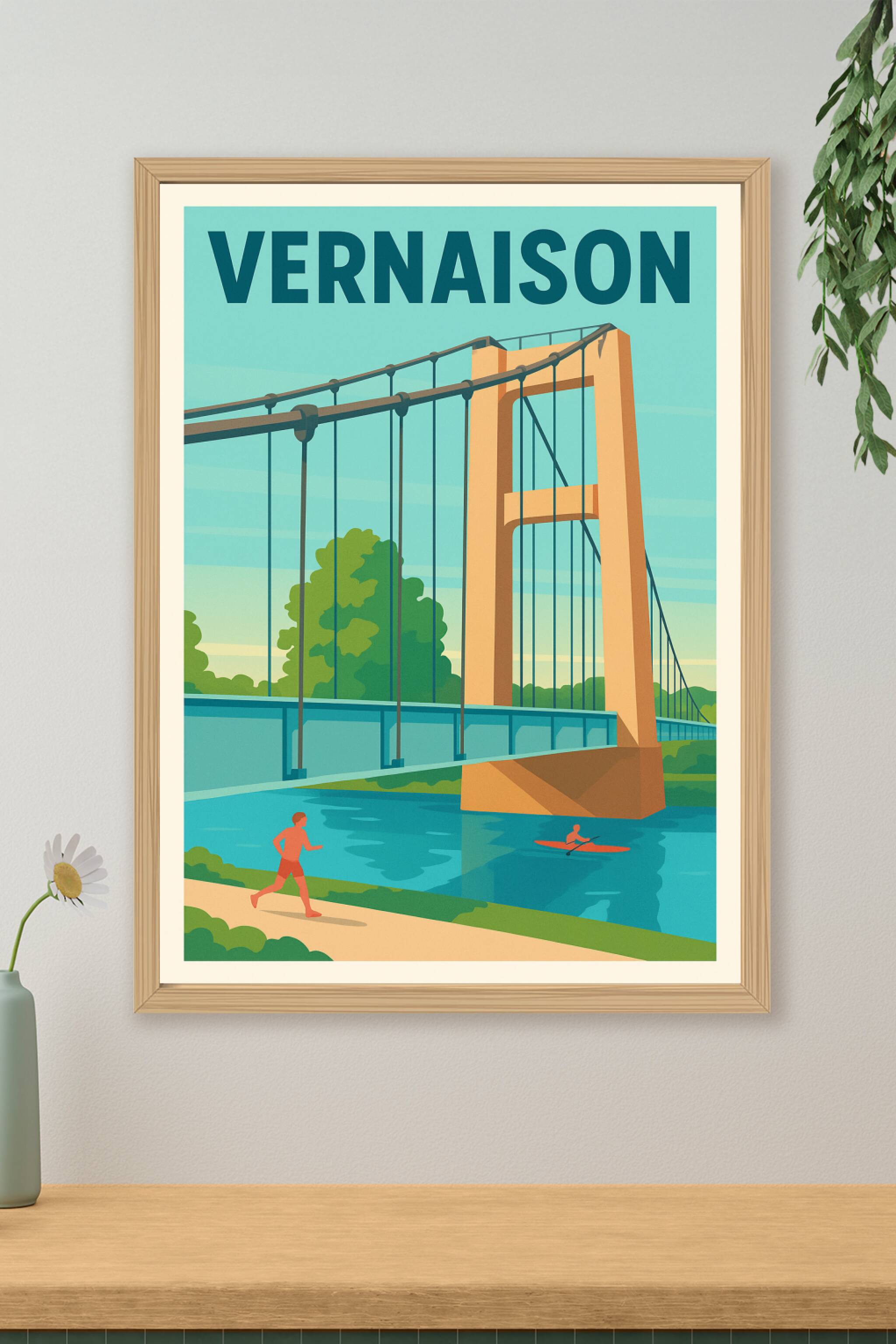 Affiche de Vernaison - L'élégance suspendue au fil de l'eau