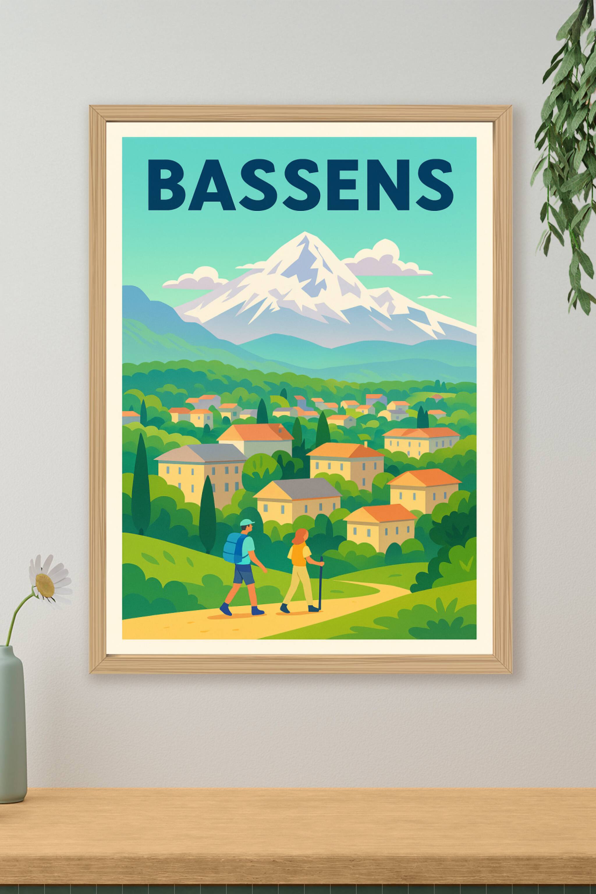 Affiche de Bassens - L'évasion entre nature et village pittoresque