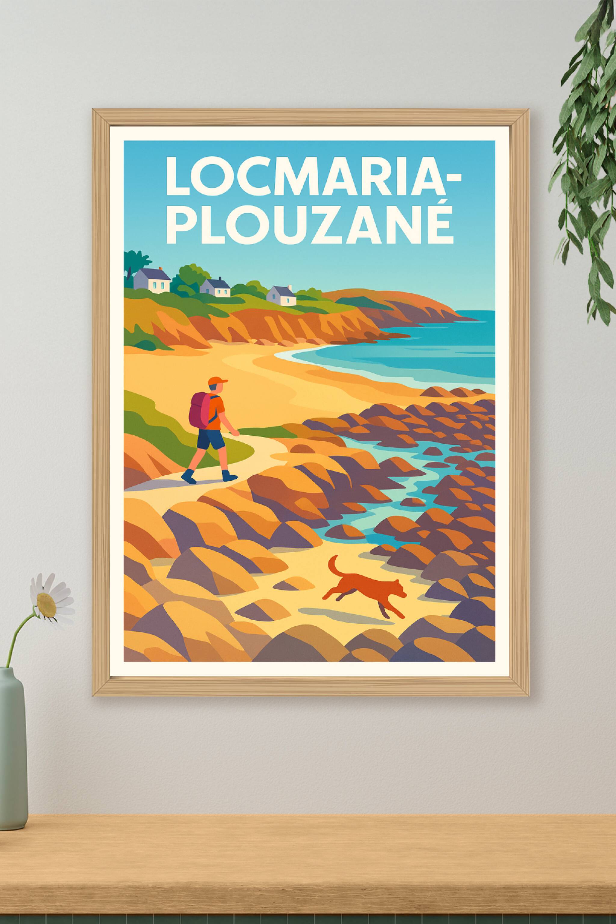Affiche de Locmaria-Plouzané - Escapade côtière entre mer et nature