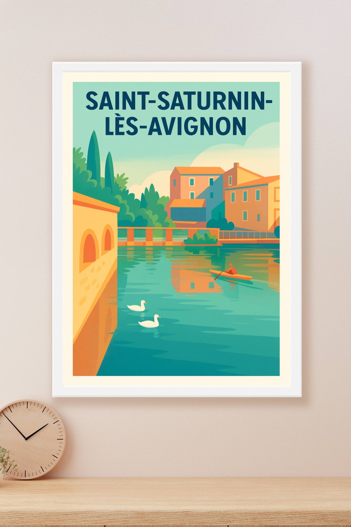 Affiche de Saint-Saturnin-lès-Avignon - Sérénité au fil de l'eau