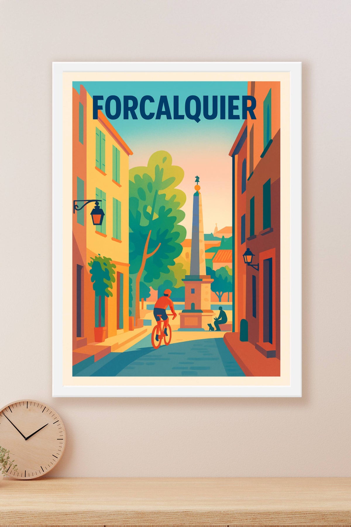Affiche de Forcalquier - L'harmonie paisible du Sud-Provence