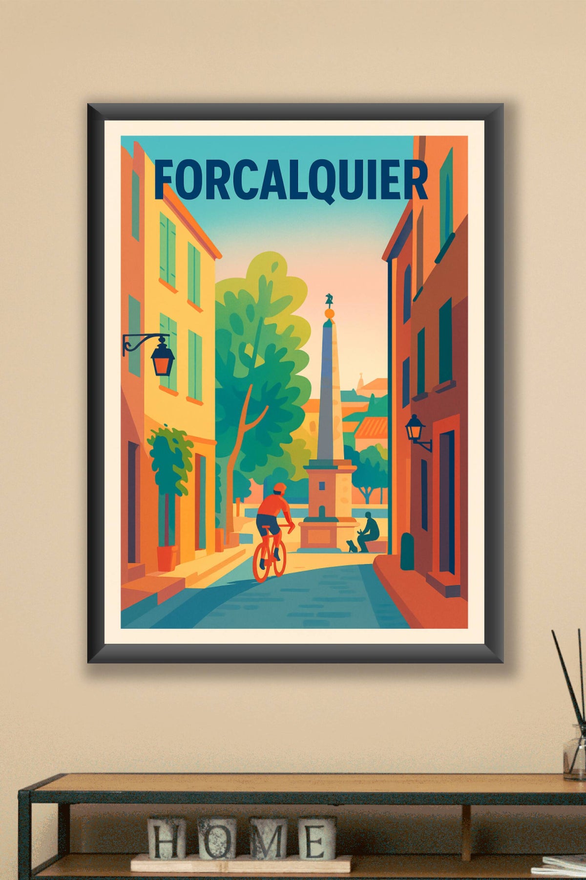 Affiche de Forcalquier - L'harmonie paisible du Sud-Provence