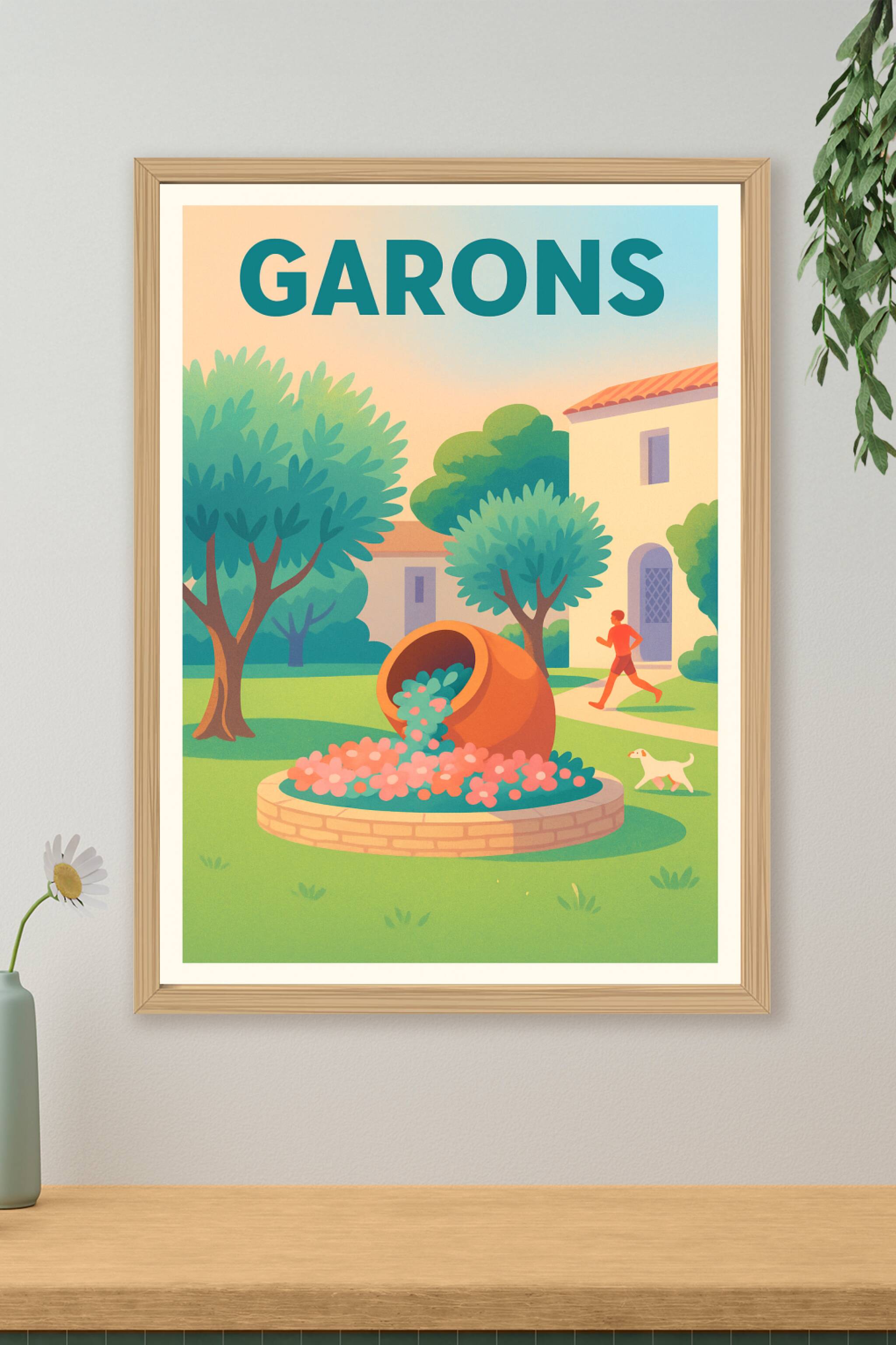 Affiche de Garons - Charme paisible et nature en Provence