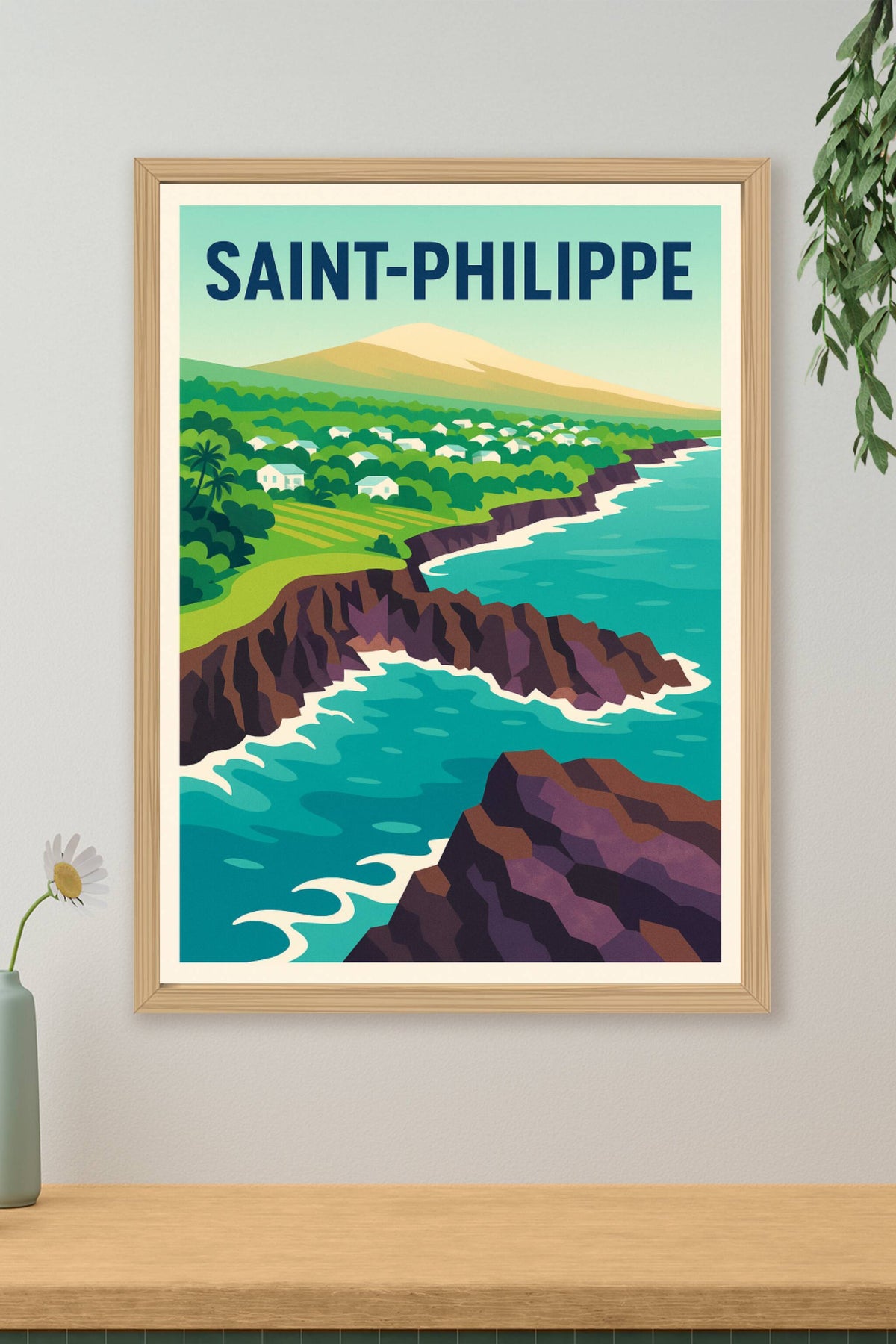 Affiche de Saint-Philippe - Beauté sauvage et littorale