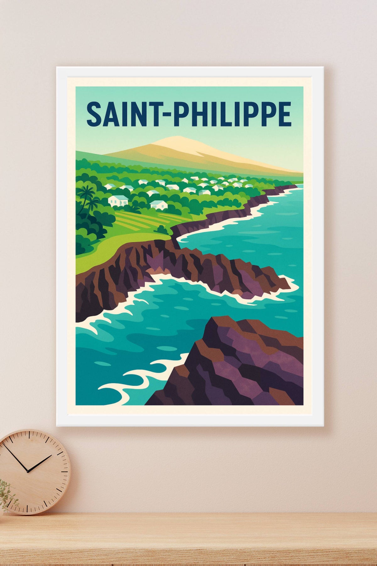Affiche de Saint-Philippe - Beauté sauvage et littorale