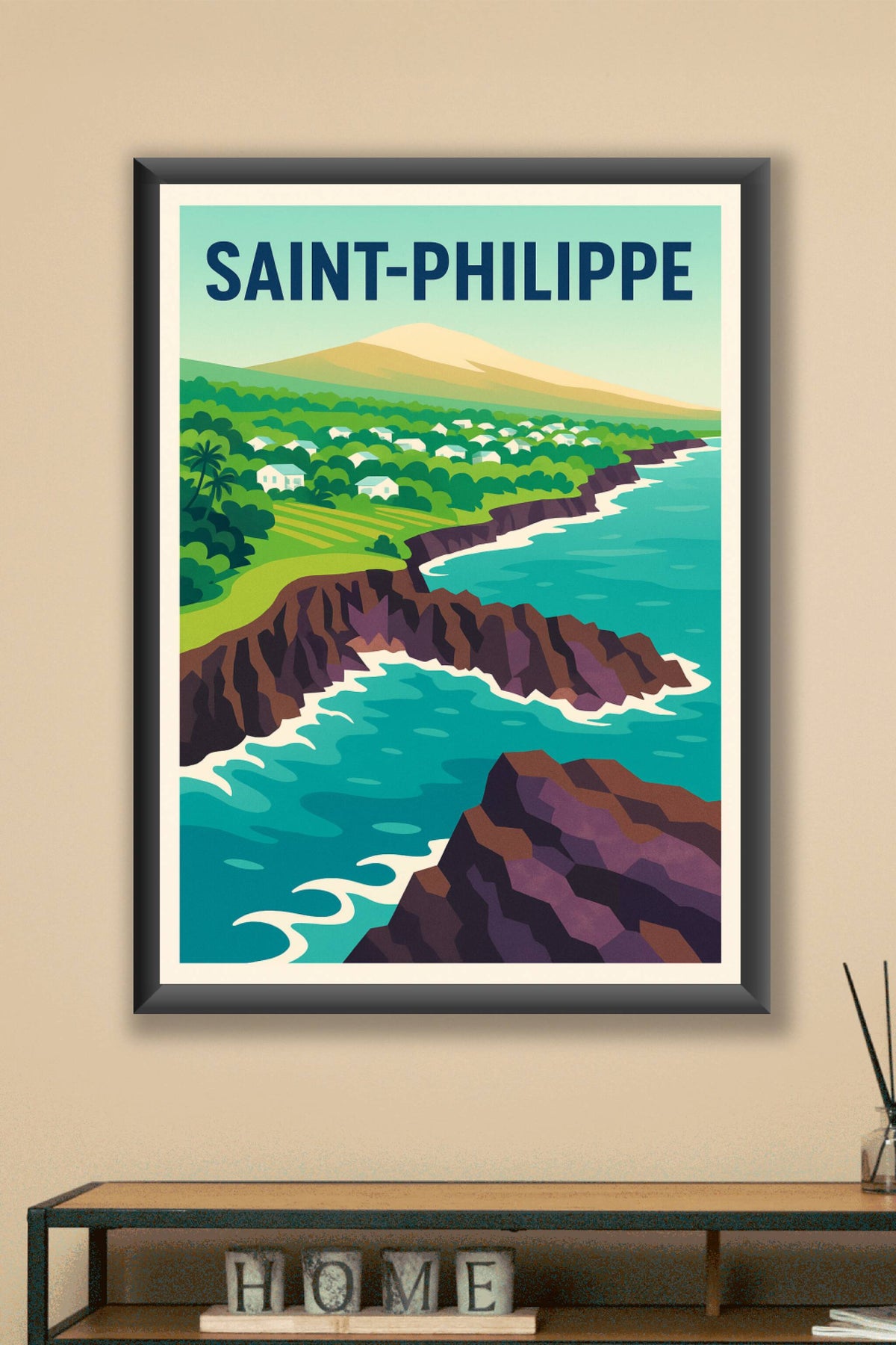 Affiche de Saint-Philippe - Beauté sauvage et littorale