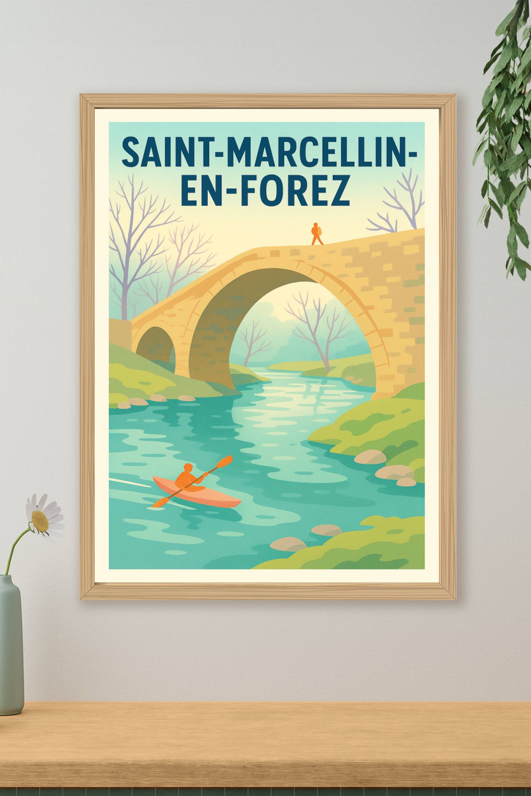 Affiche de Saint-Marcellin-en-Forez - Évasion au fil de l'eau