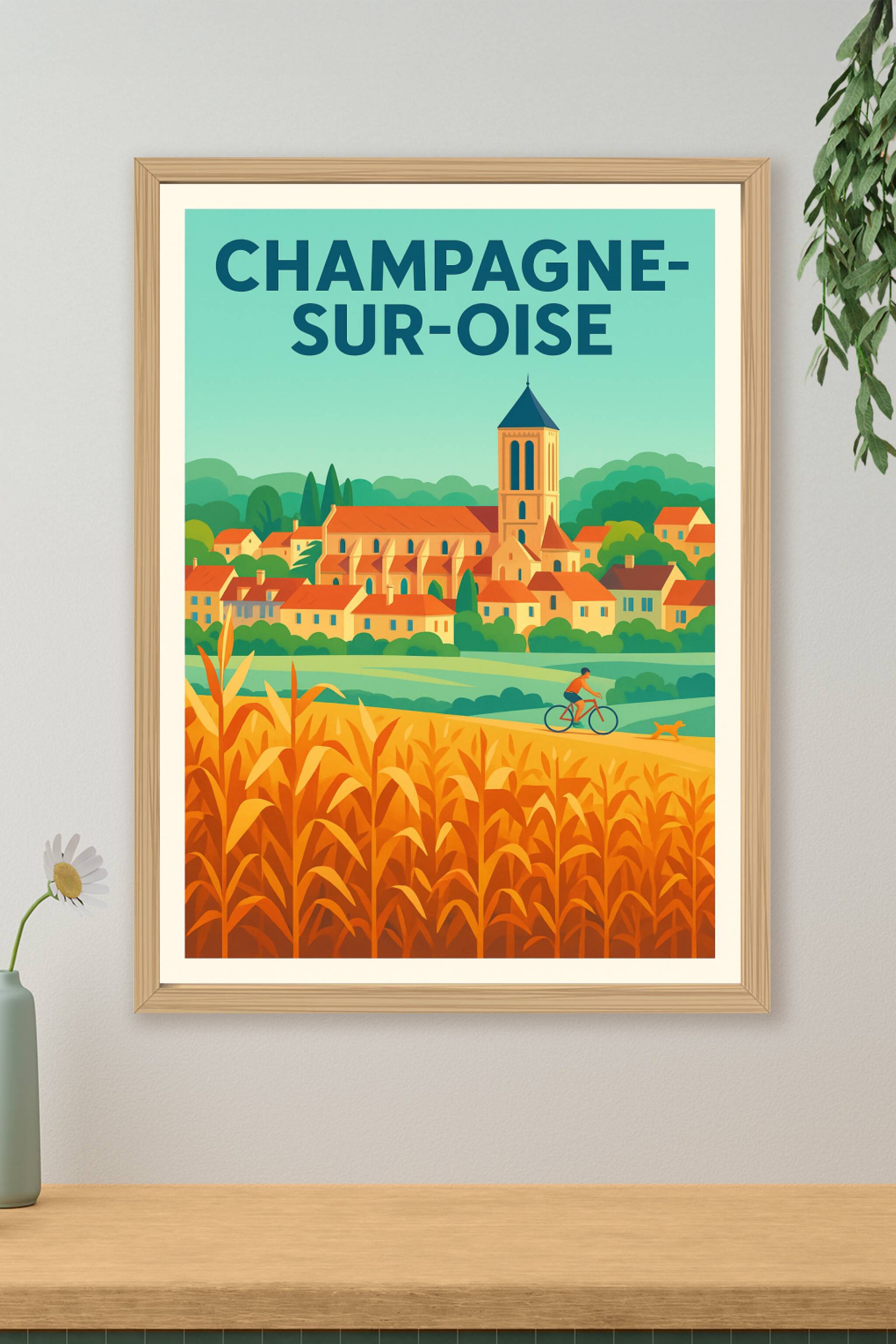 Affiche de Champagne-sur-Oise - Charme bucolique et douceur de vivre