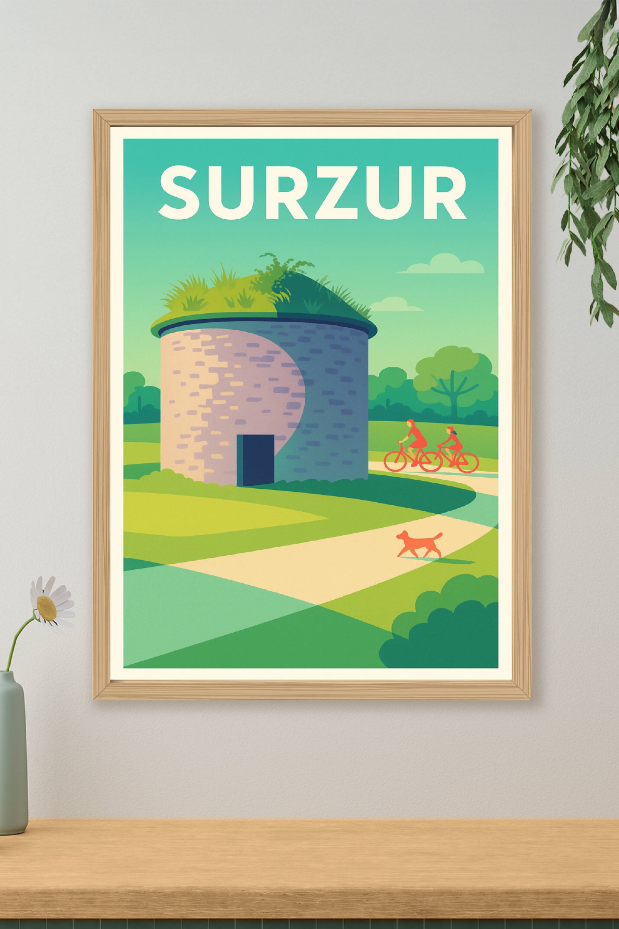 Affiche de Surzur - Une escapade bucolique à vélo