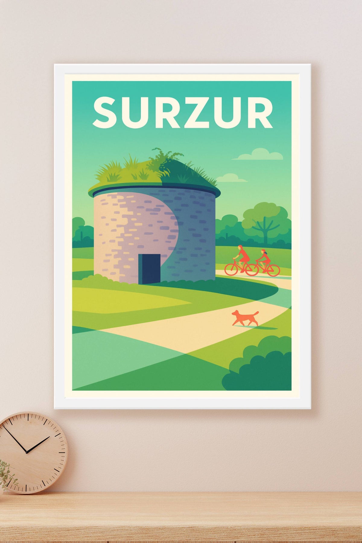 Affiche de Surzur - Une escapade bucolique à vélo