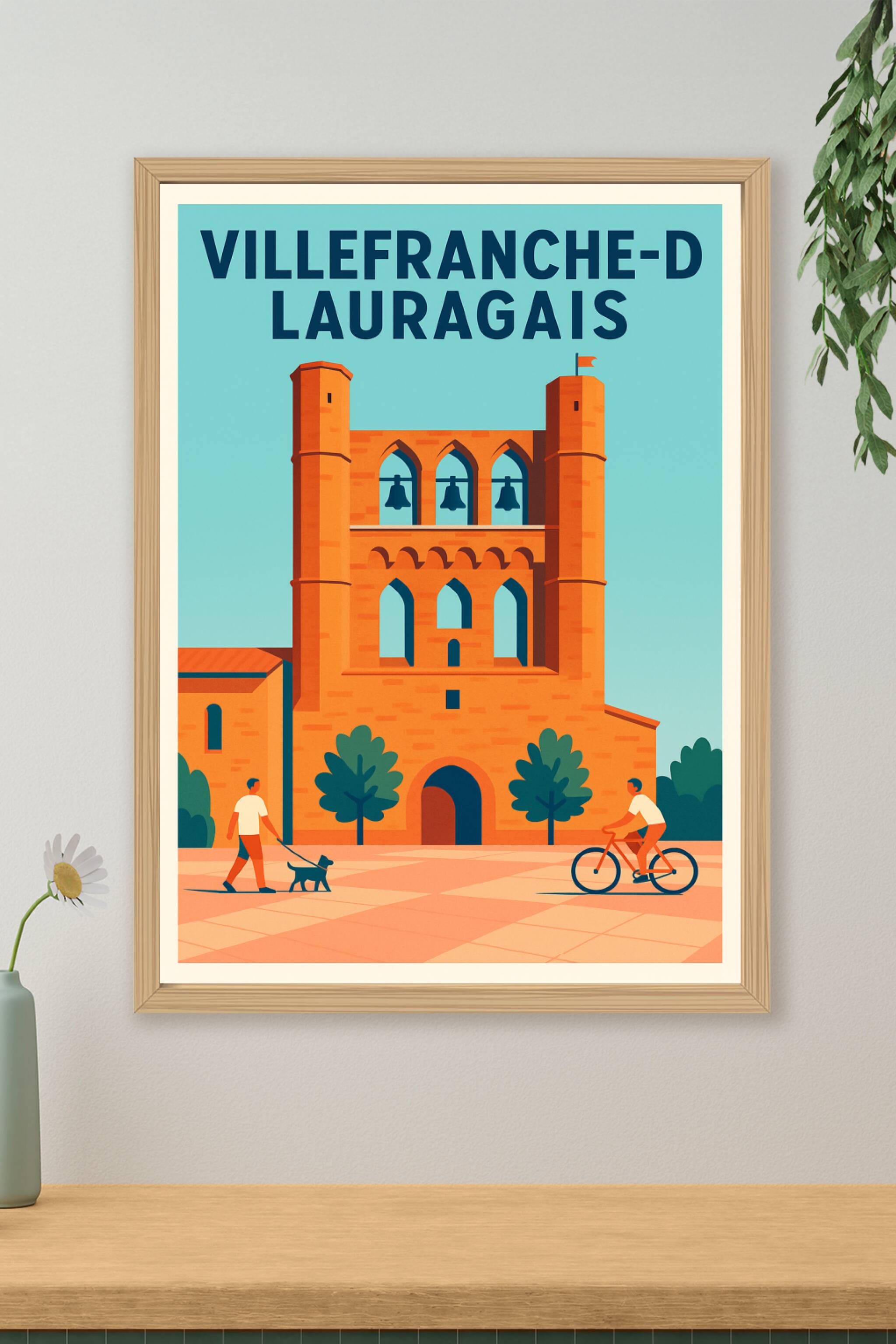 Affiche de Villefranche-de-Lauragais - Charme historique en lumière