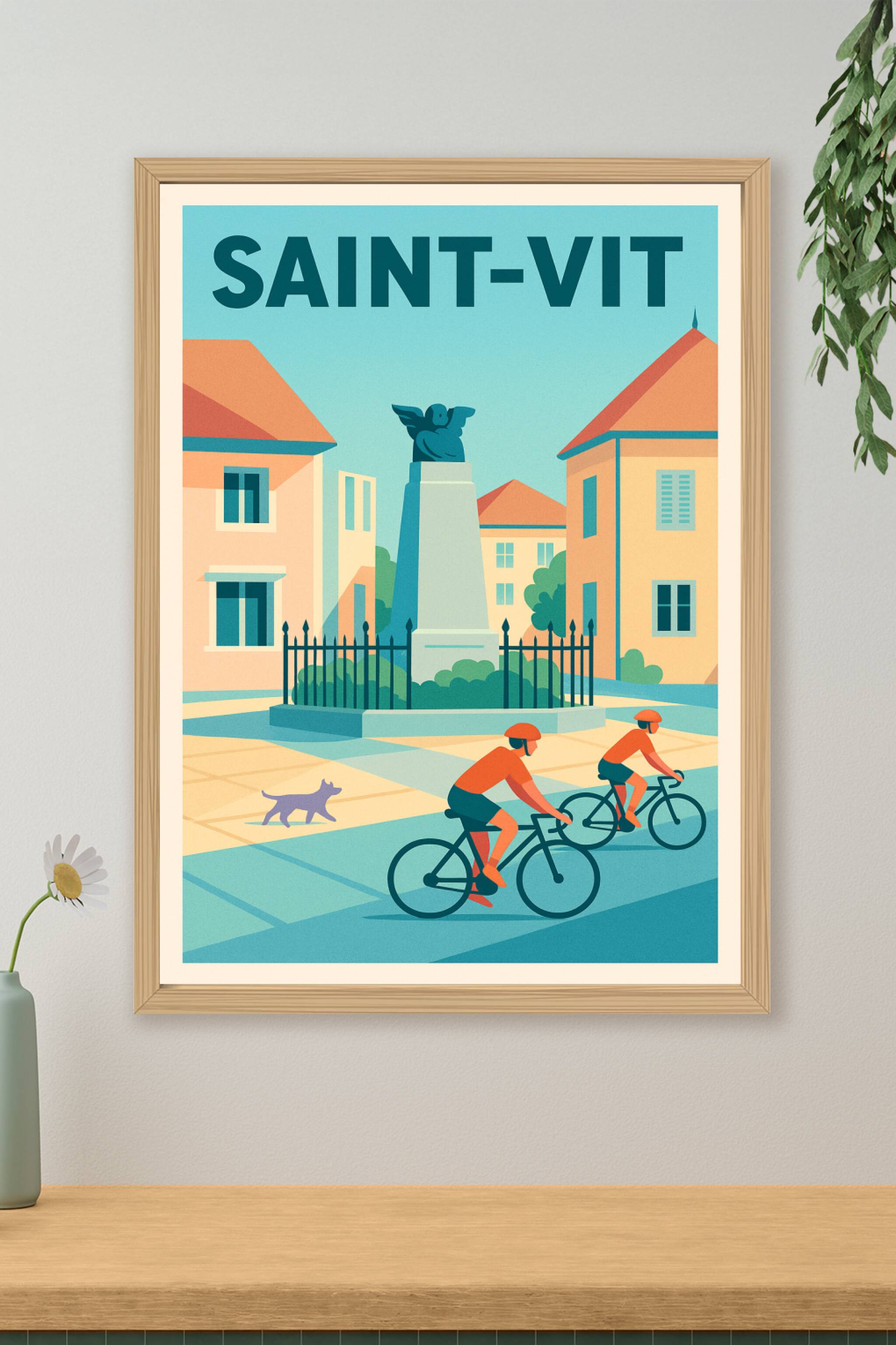 Affiche de Saint-Vit - Ambiance paisible au cœur de la ville