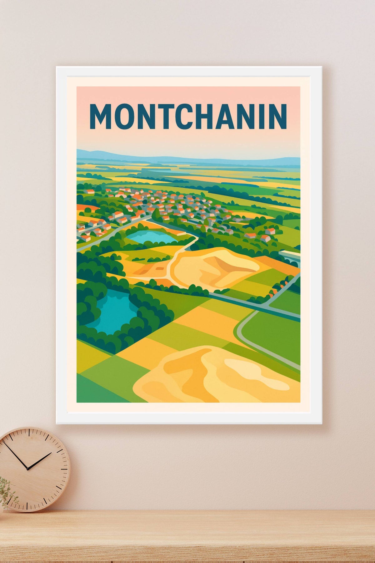 Affiche de Montchanin - Charme et Nature en Vue Aérienne