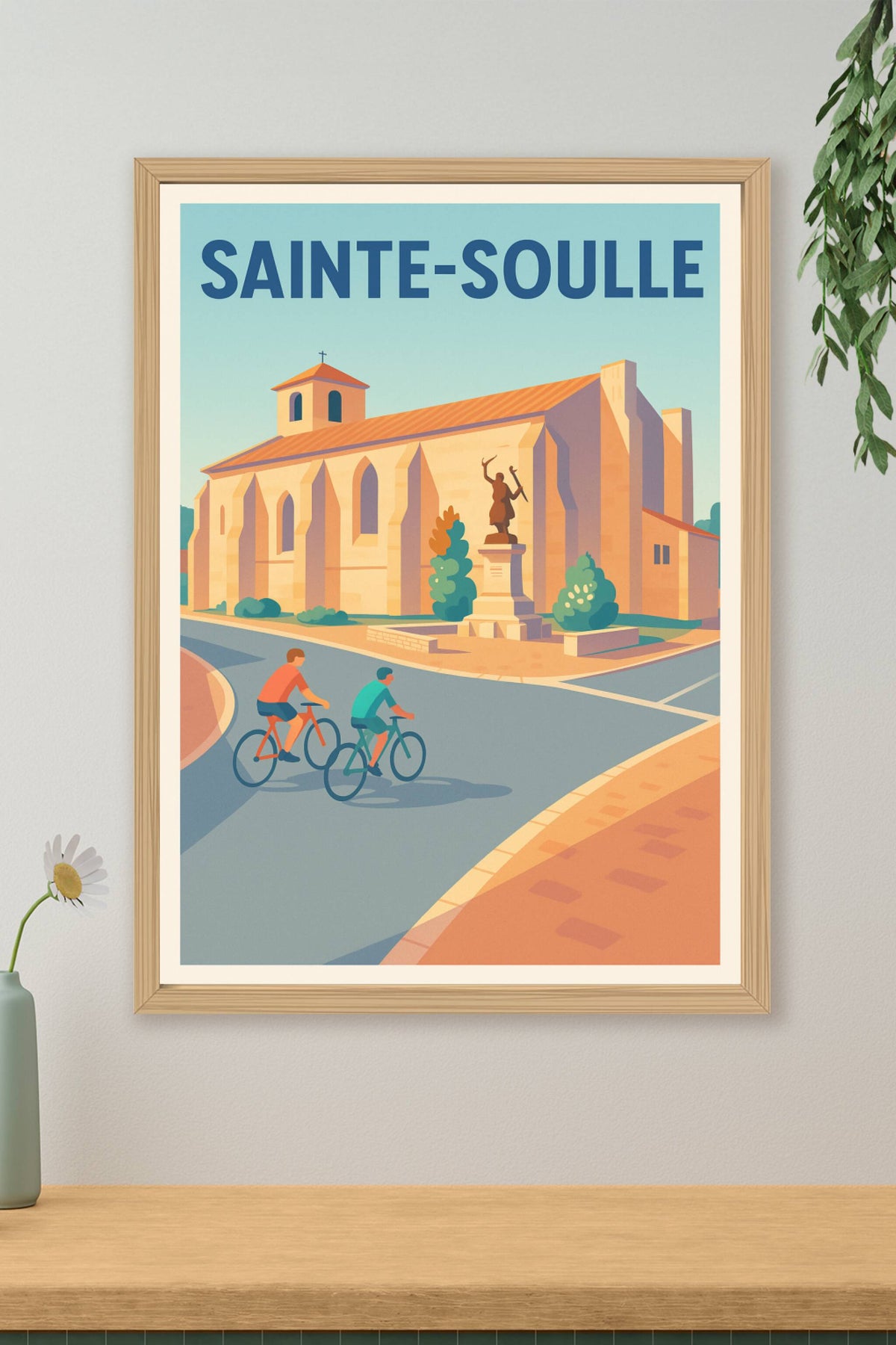 Affiche de Sainte-Soulle - Charme et douceur à vélo