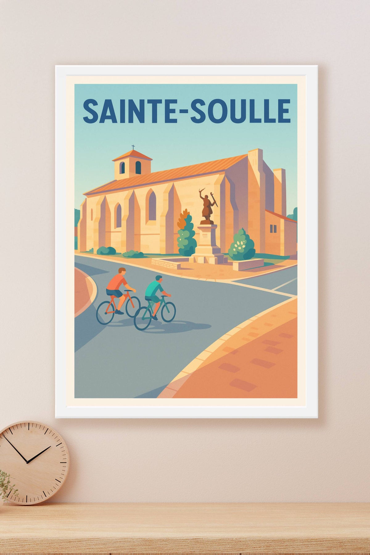 Affiche de Sainte-Soulle - Charme et douceur à vélo