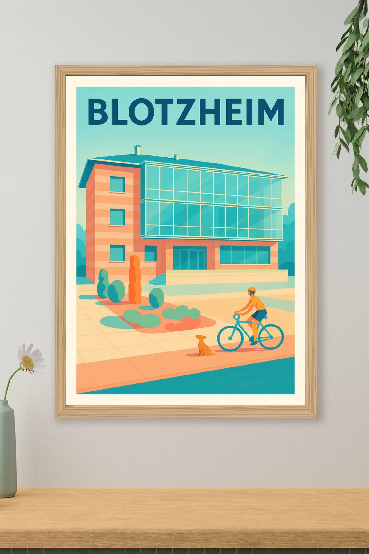 Affiche de Blotzheim - Un coin de sérénité moderne