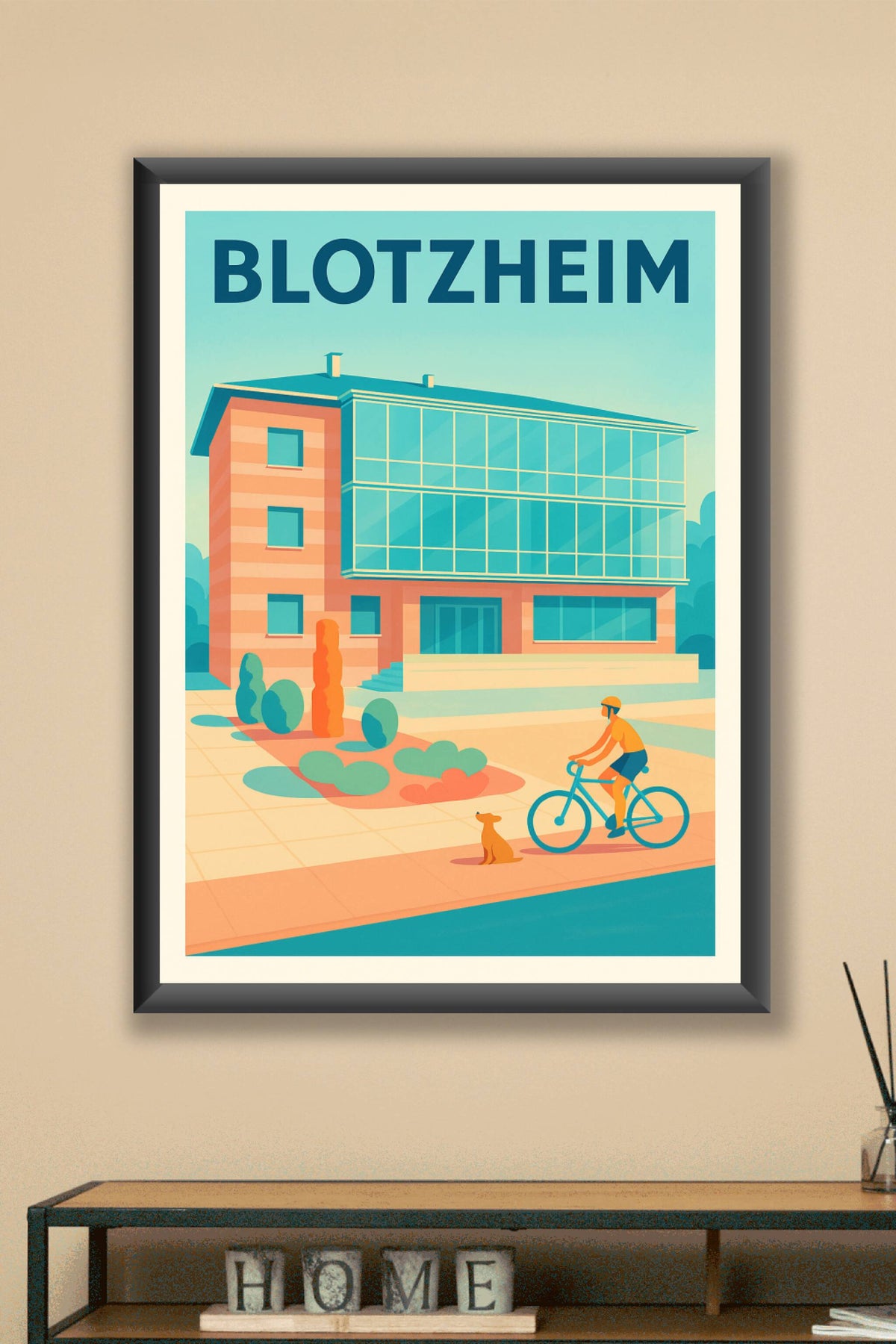 Affiche de Blotzheim - Un coin de sérénité moderne