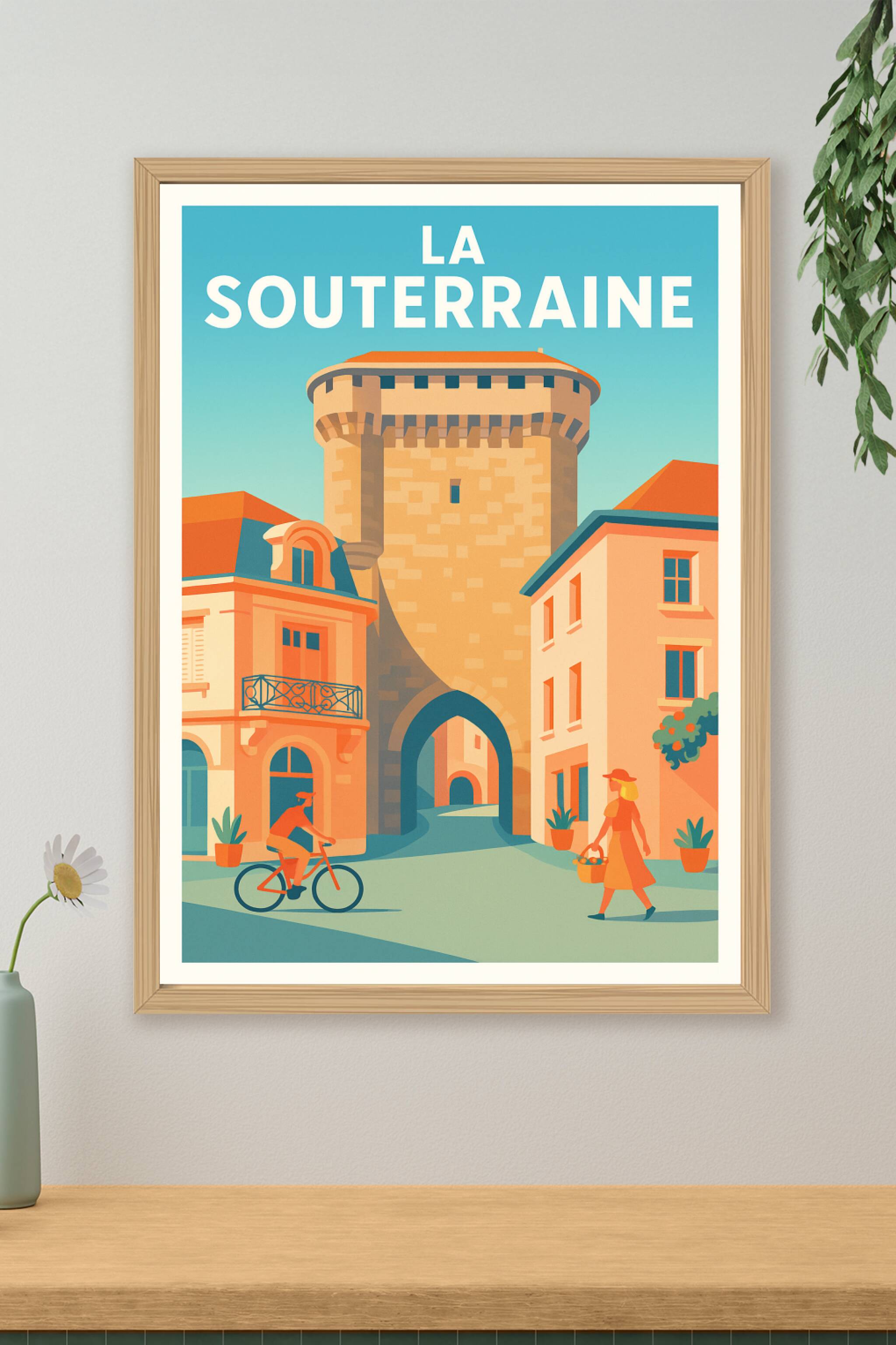 Affiche de La Souterraine - Charme historique et douceur de vivre
