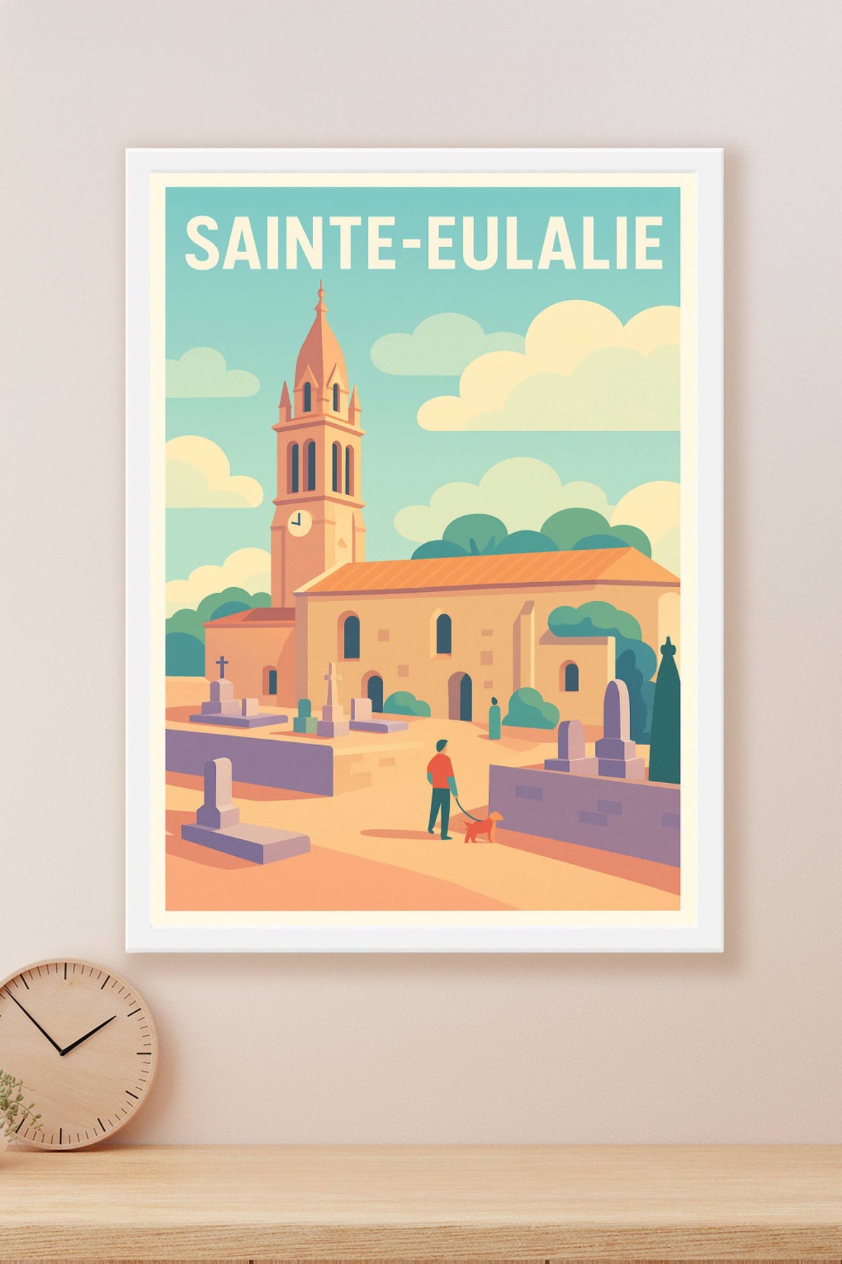 Affiche de Sainte-Eulalie - Un coin de sérénité et patrimoine
