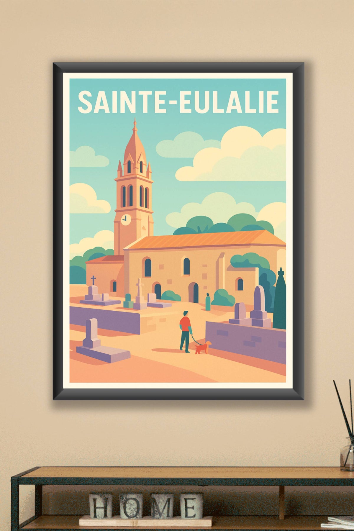 Affiche de Sainte-Eulalie - Un coin de sérénité et patrimoine