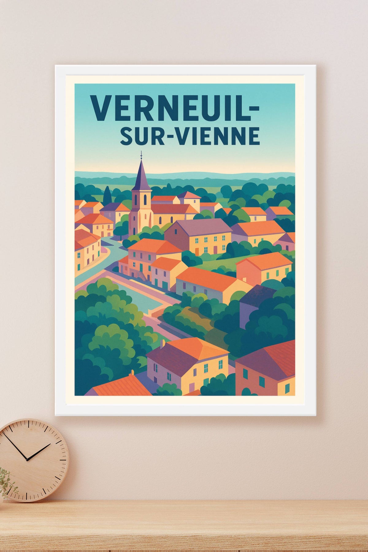 Affiche de Verneuil-sur-Vienne - Charme et douceur d'un village de charme