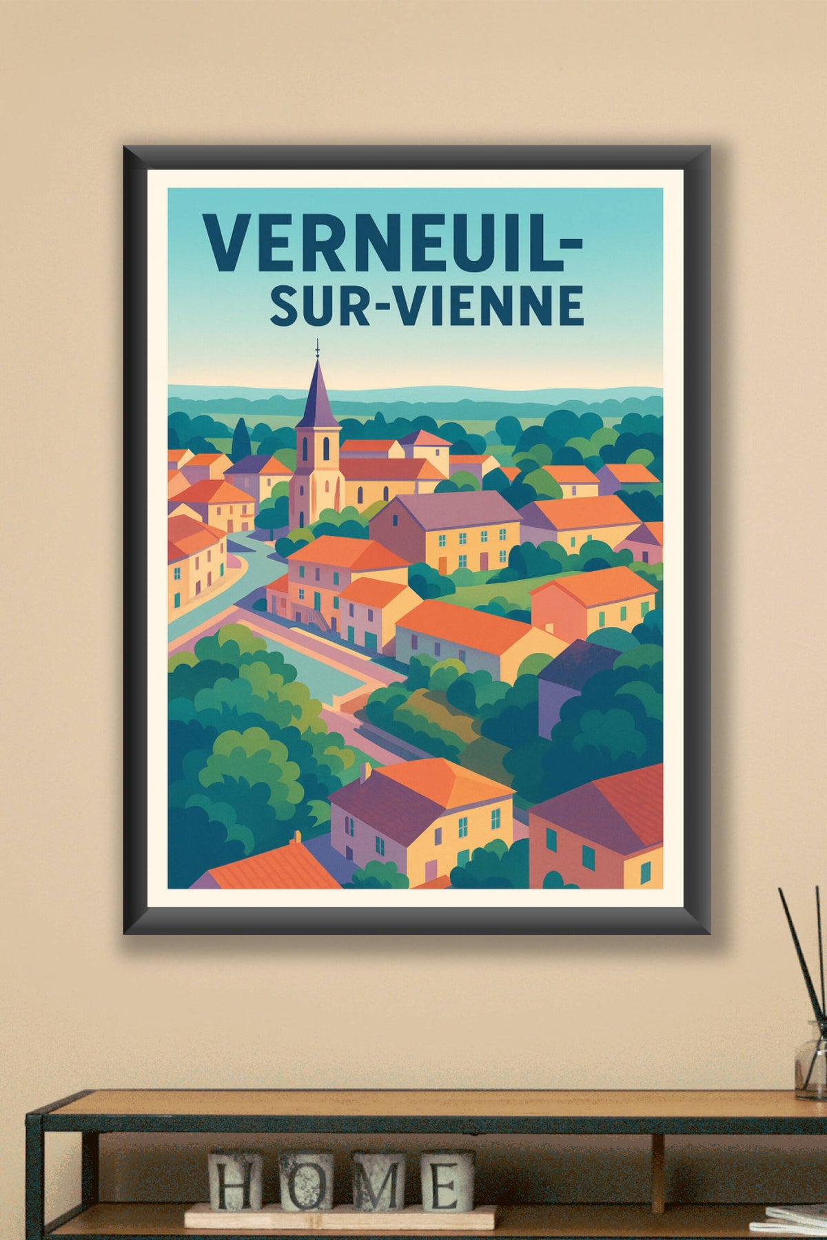 Affiche de Verneuil-sur-Vienne - Charme et douceur d'un village de charme