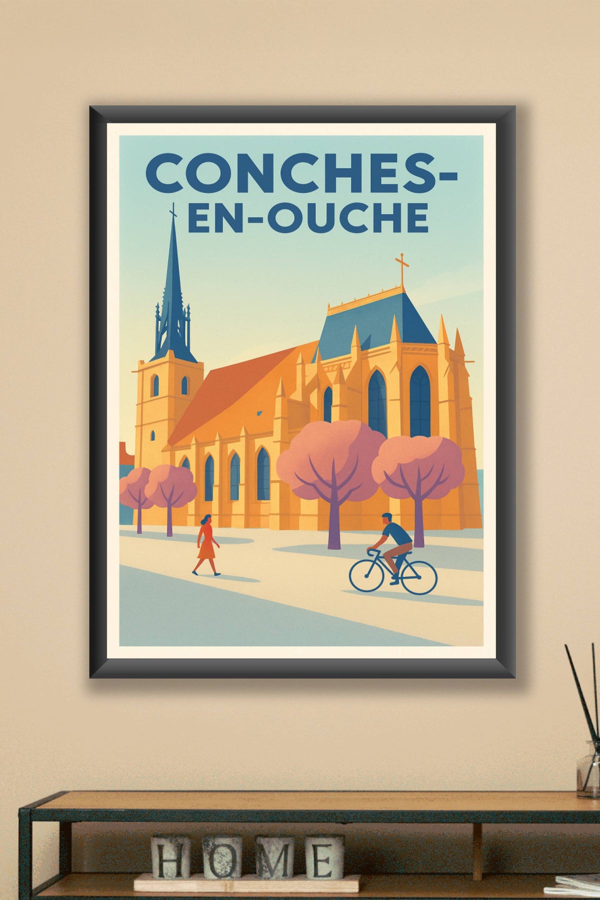 Affiche de Conches-en-Ouche - Élégance et patrimoine en lumière