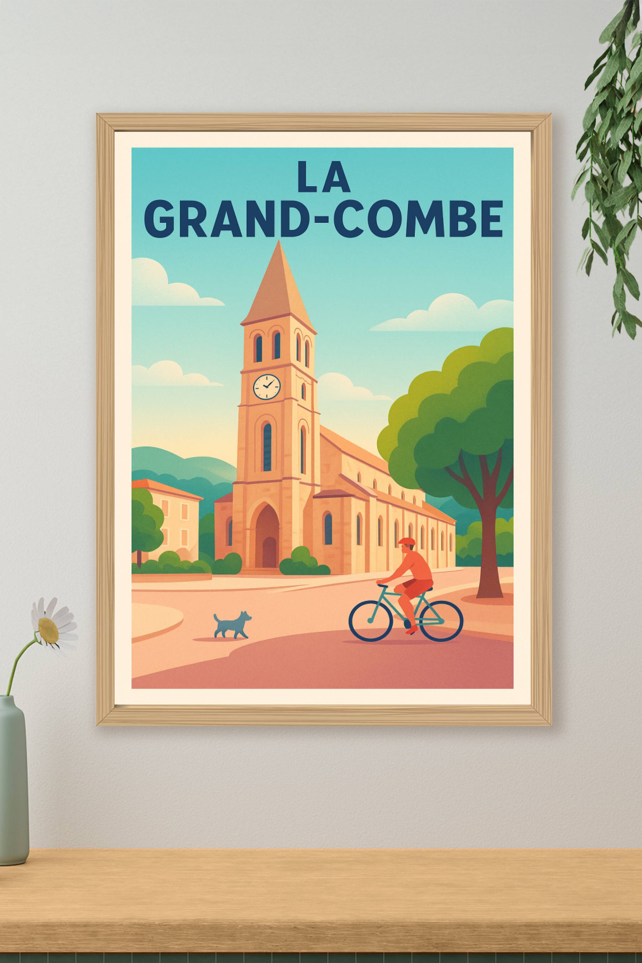 Affiche de La Grand-Combe - Charme pittoresque et douceur de vivre