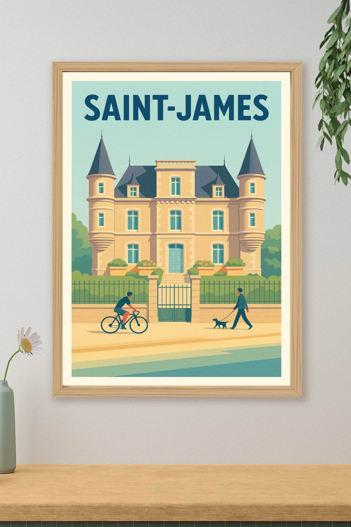 Affiche de Saint-James - charme et élégance normande