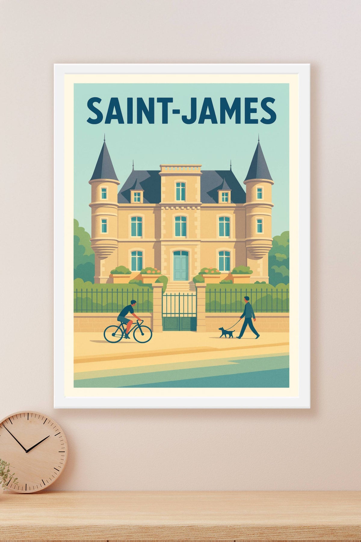Affiche de Saint-James - charme et élégance normande