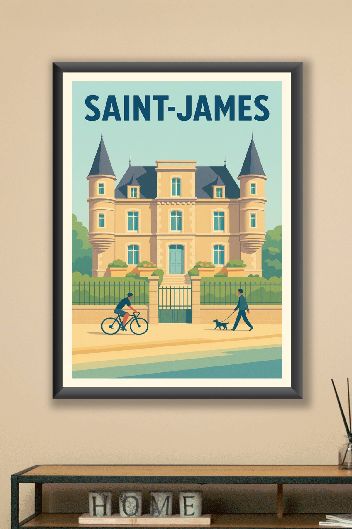 Affiche de Saint-James - charme et élégance normande
