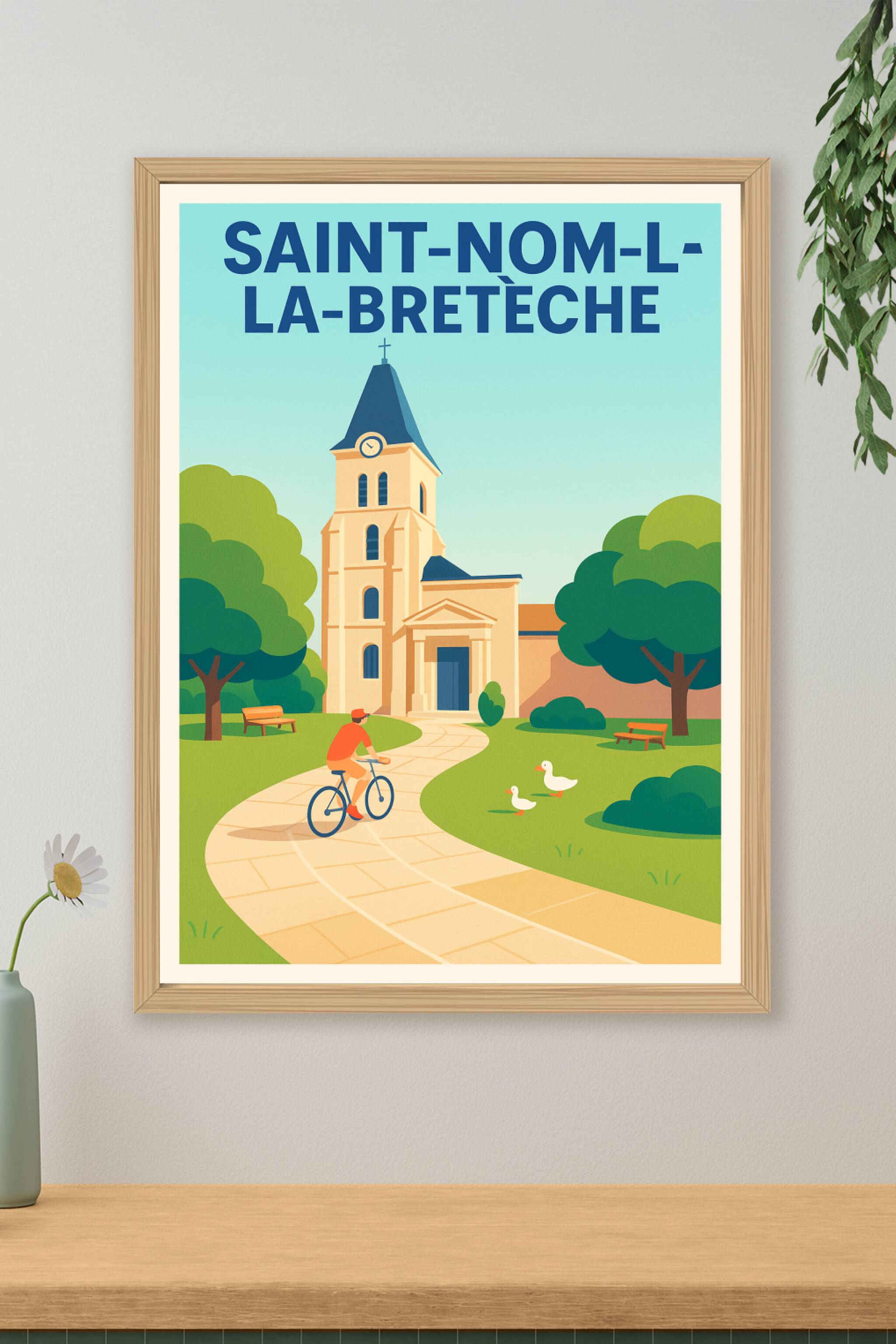 Affiche de Saint-Nom-la-Bretèche - Sérénité et Nature au Cœur du Village
