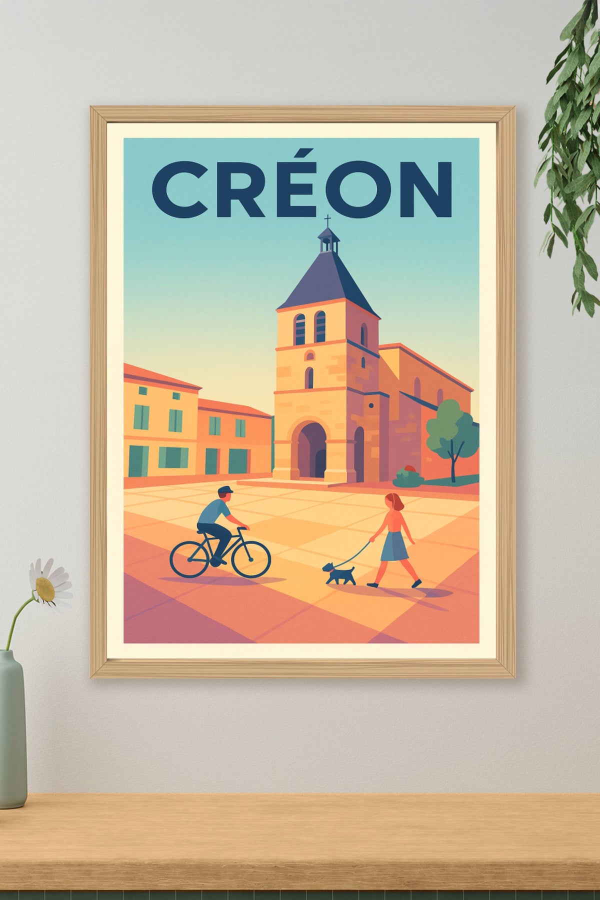 Affiche de Créon - Charme et douceur de la place centrale