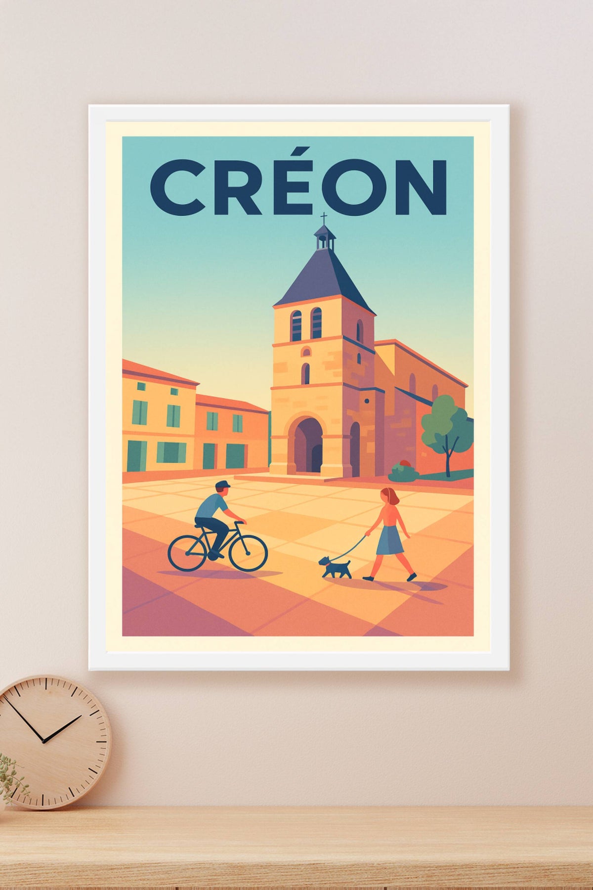 Affiche de Créon - Charme et douceur de la place centrale