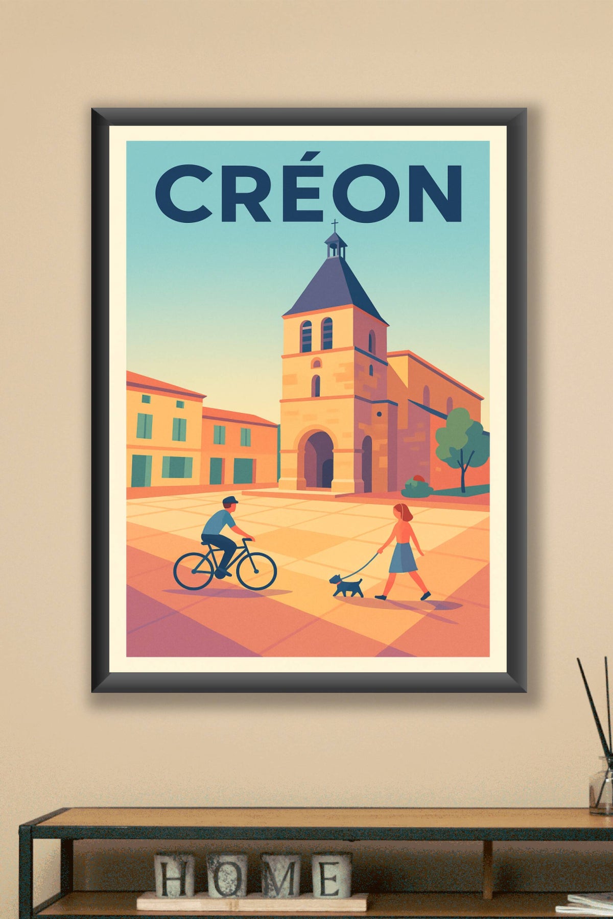 Affiche de Créon - Charme et douceur de la place centrale