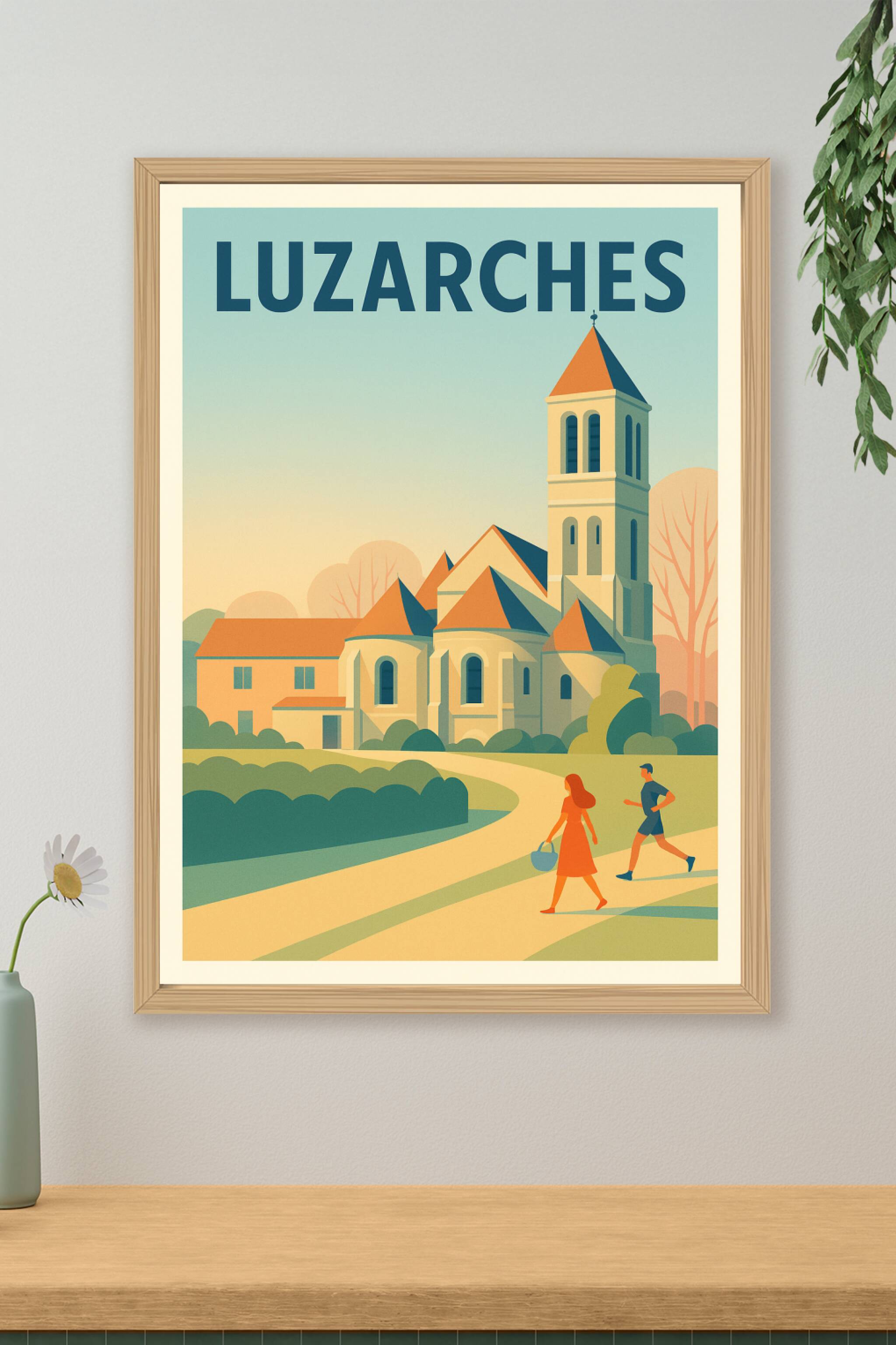 Affiche de Luzarches - Charme et sérénité en lumière douce