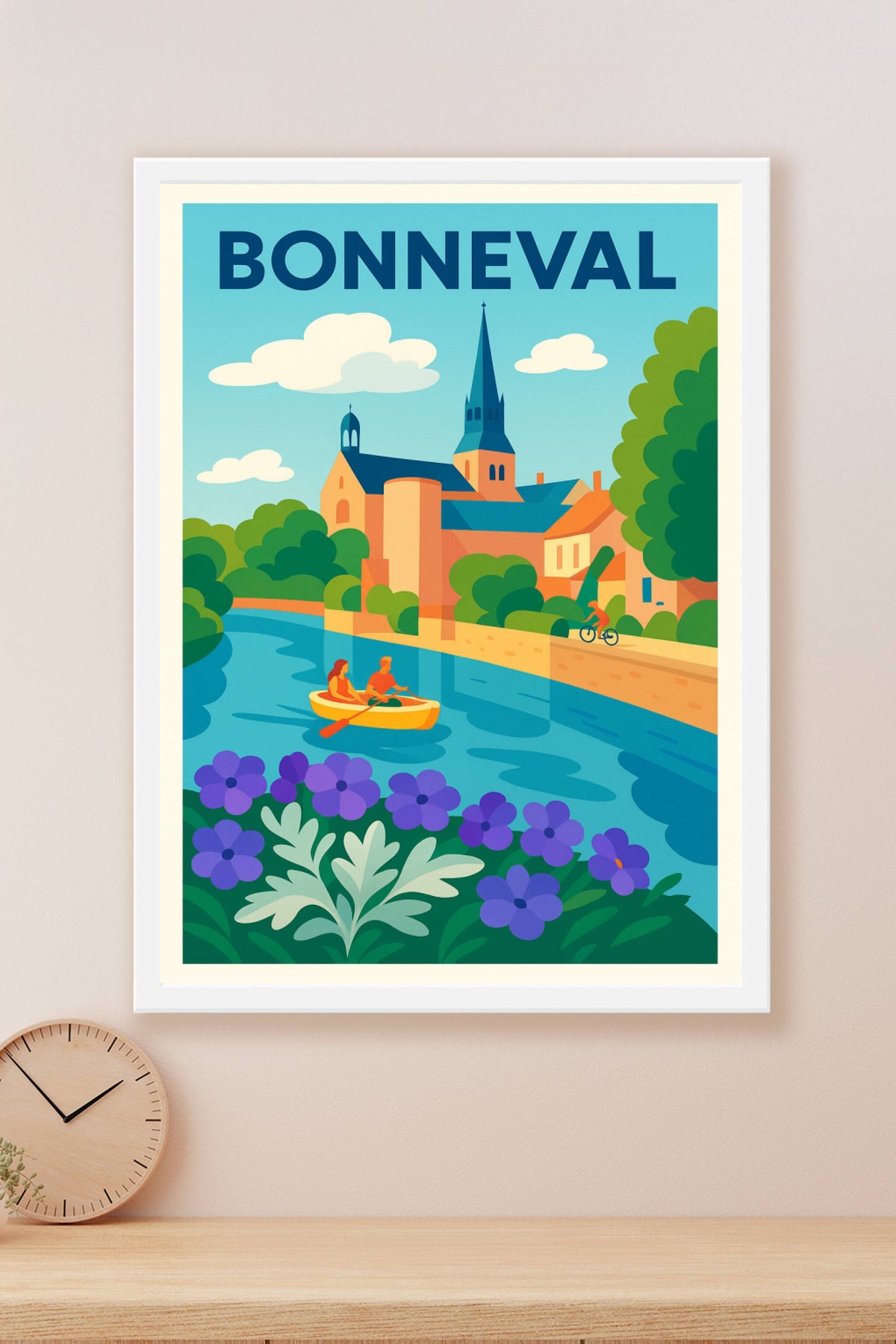 Affiche de Bonneval - Charme paisible au fil de l'eau