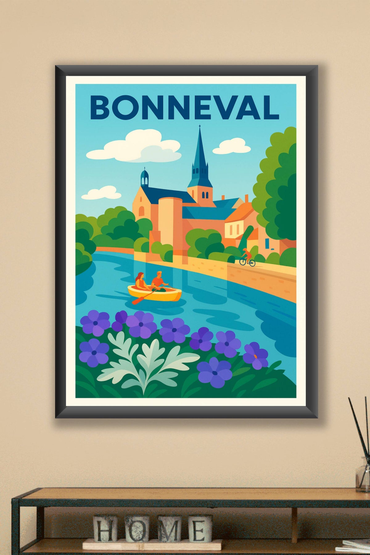 Affiche de Bonneval - Charme paisible au fil de l'eau