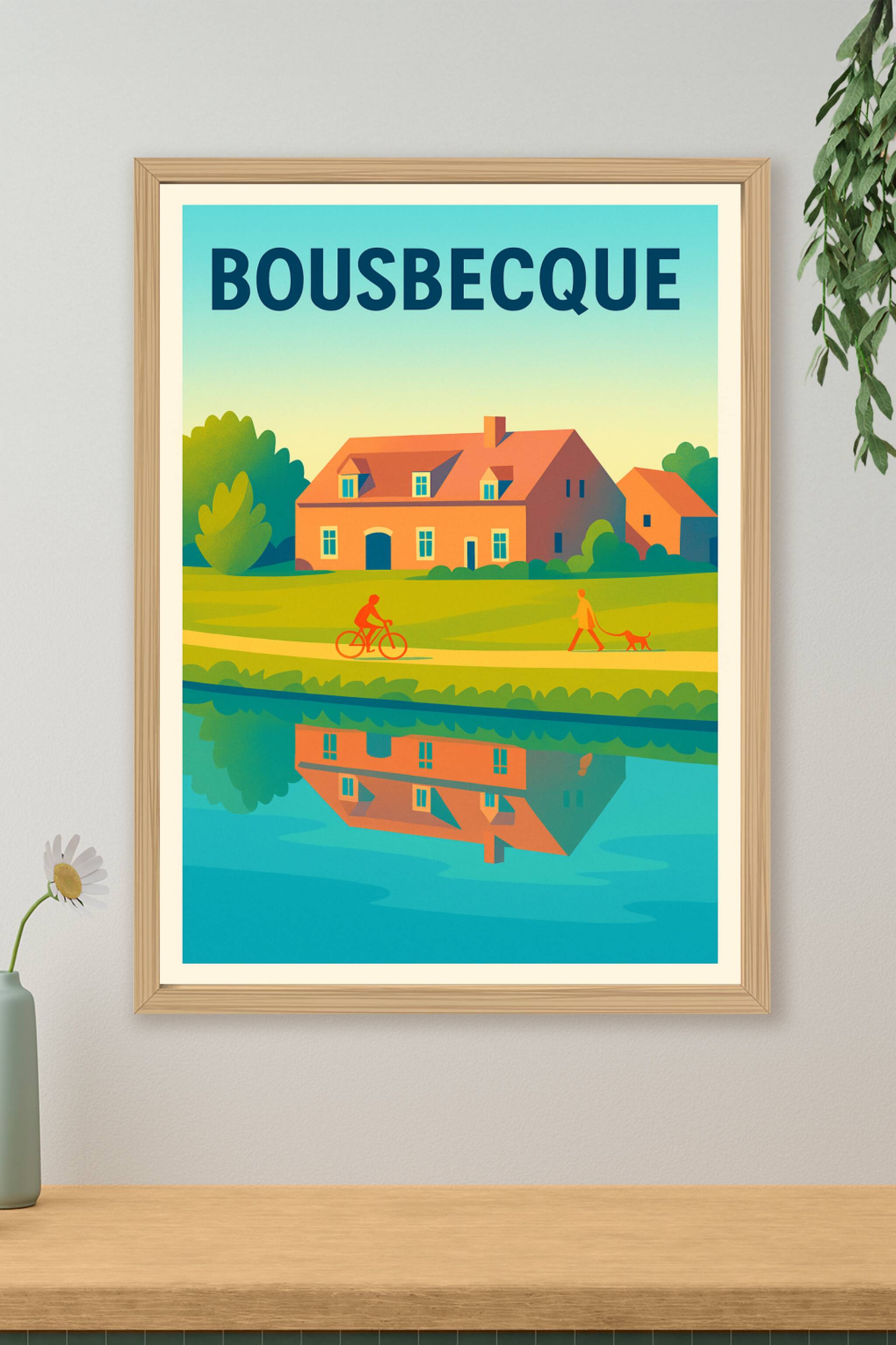 Affiche de Bousbecque - Charme paisible au bord de l'eau